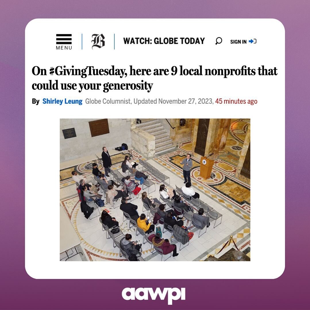 This #GivingTuesday, we&rsquo;re honored to be featured in the Boston Globe&rsquo;s list of 9 local nonprofits to consider supporting, alongside other organizations uplifting women and women of color in Massachusetts including @girlsinclowell and EME