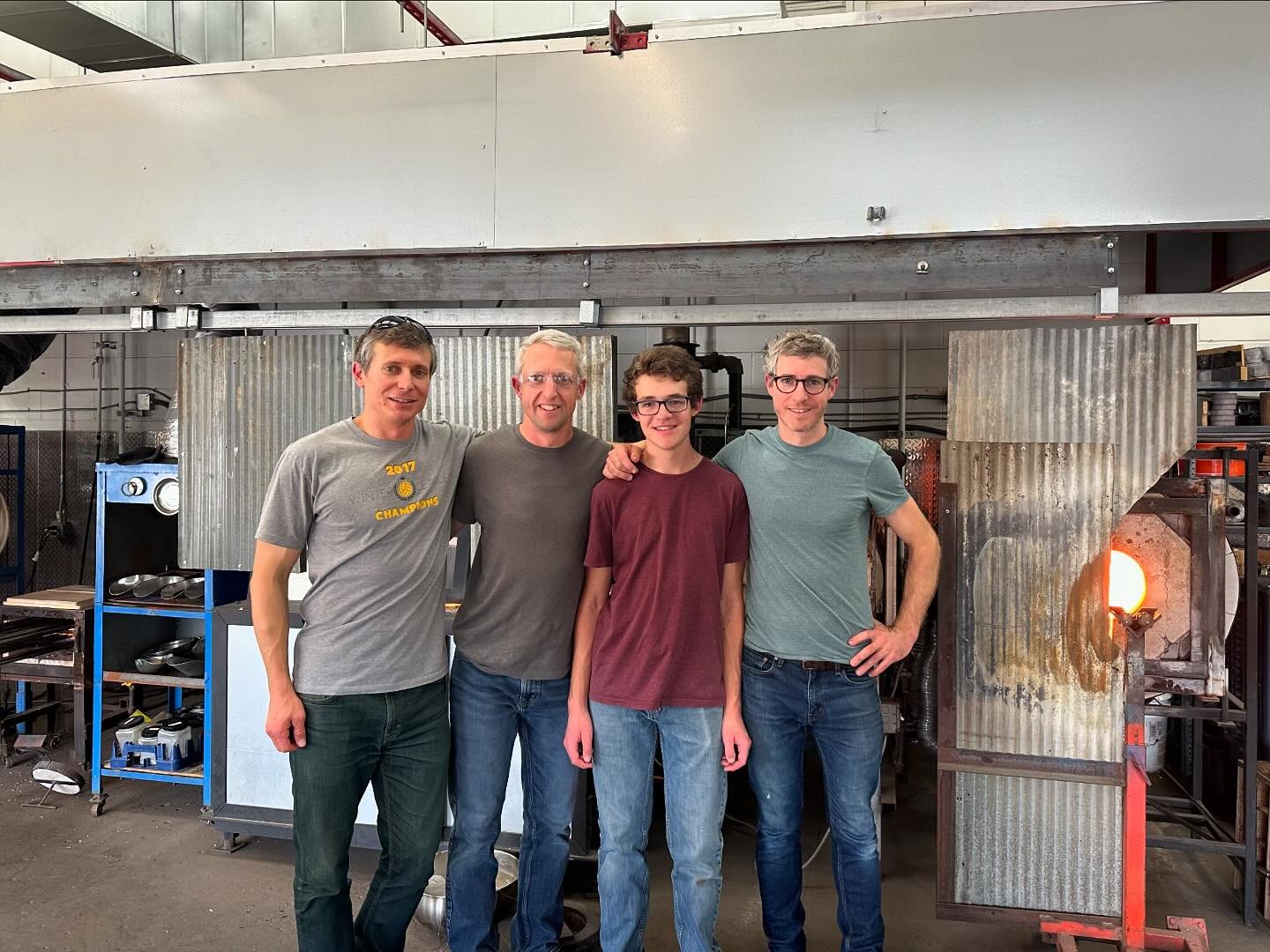 I&rsquo;m grateful to have spent last weekend in snowy Denver making year end corporate awards with my glassblowing family. It has become such a fulfilling tradition. Many thanks to Corey and the crew @furnaceglassworks for the use of their beautiful