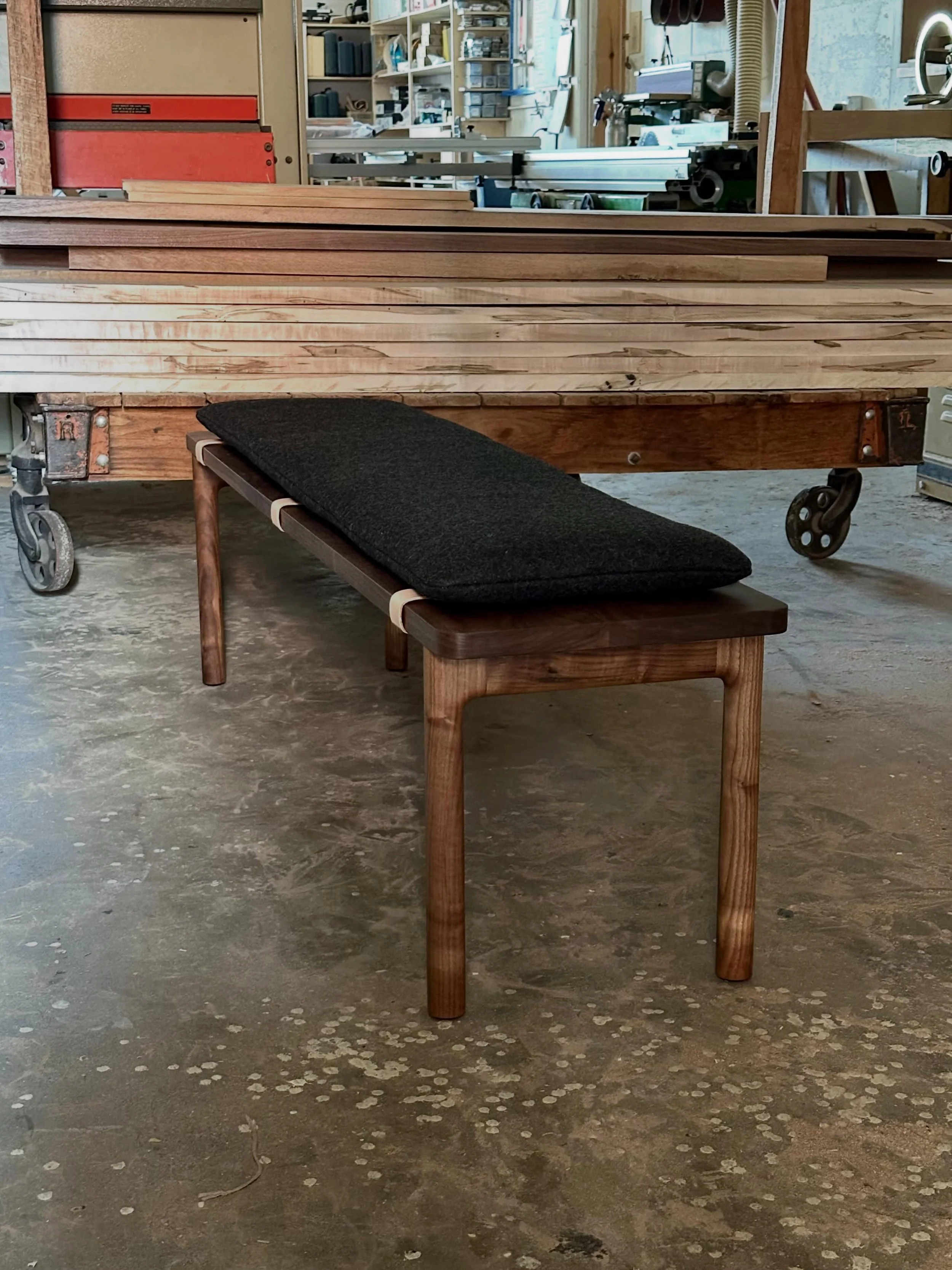 Abel Bench off to Philly. Model not included&hellip; but available, if you know what I mean