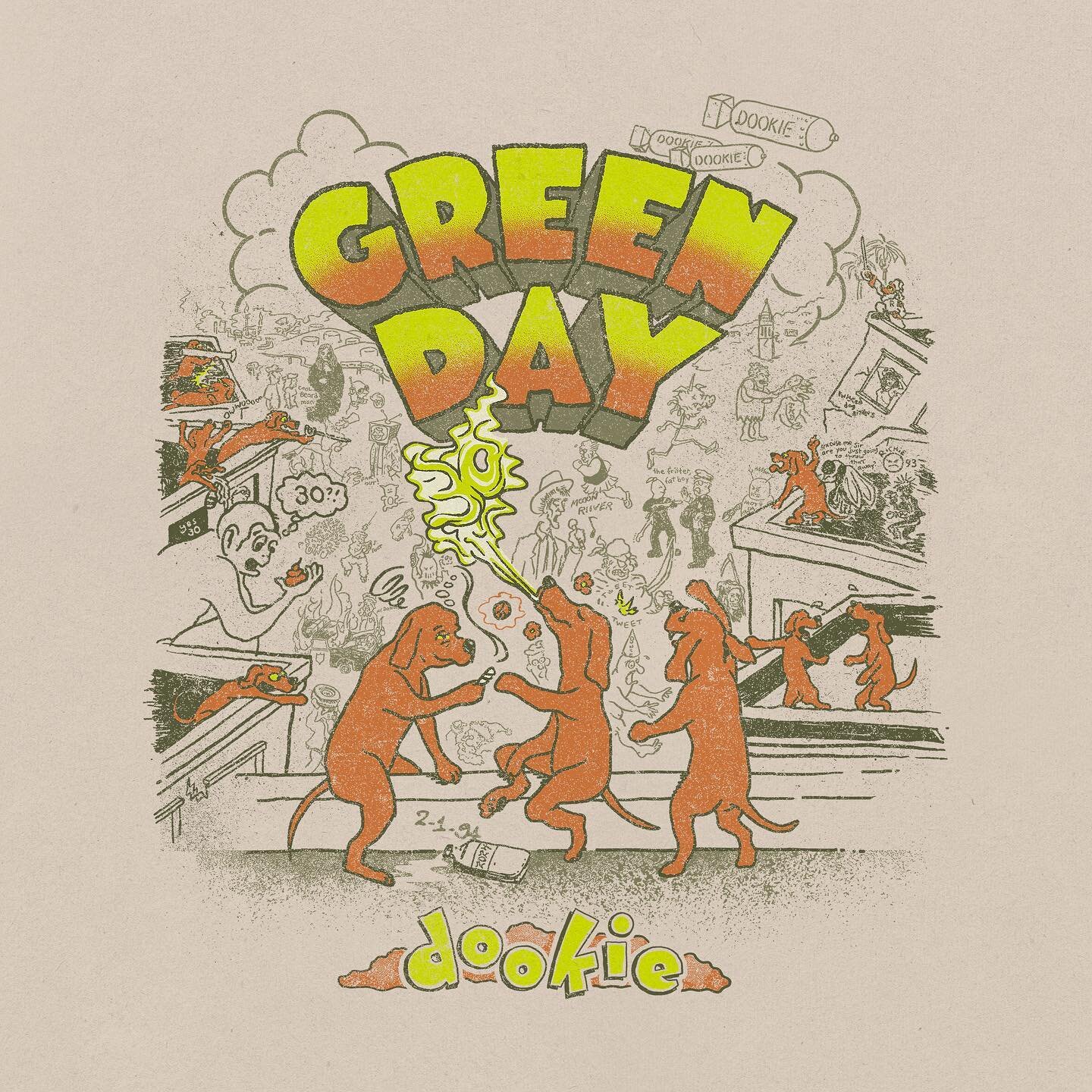 The second design I created for @greenday&rsquo;s 30th anniversary of Dookie! 

It&rsquo;s been a true honor to contribute to this release. A big shoutout to Richie Butcher, the artist and mastermind behind the iconic album art. I had a blast studyin