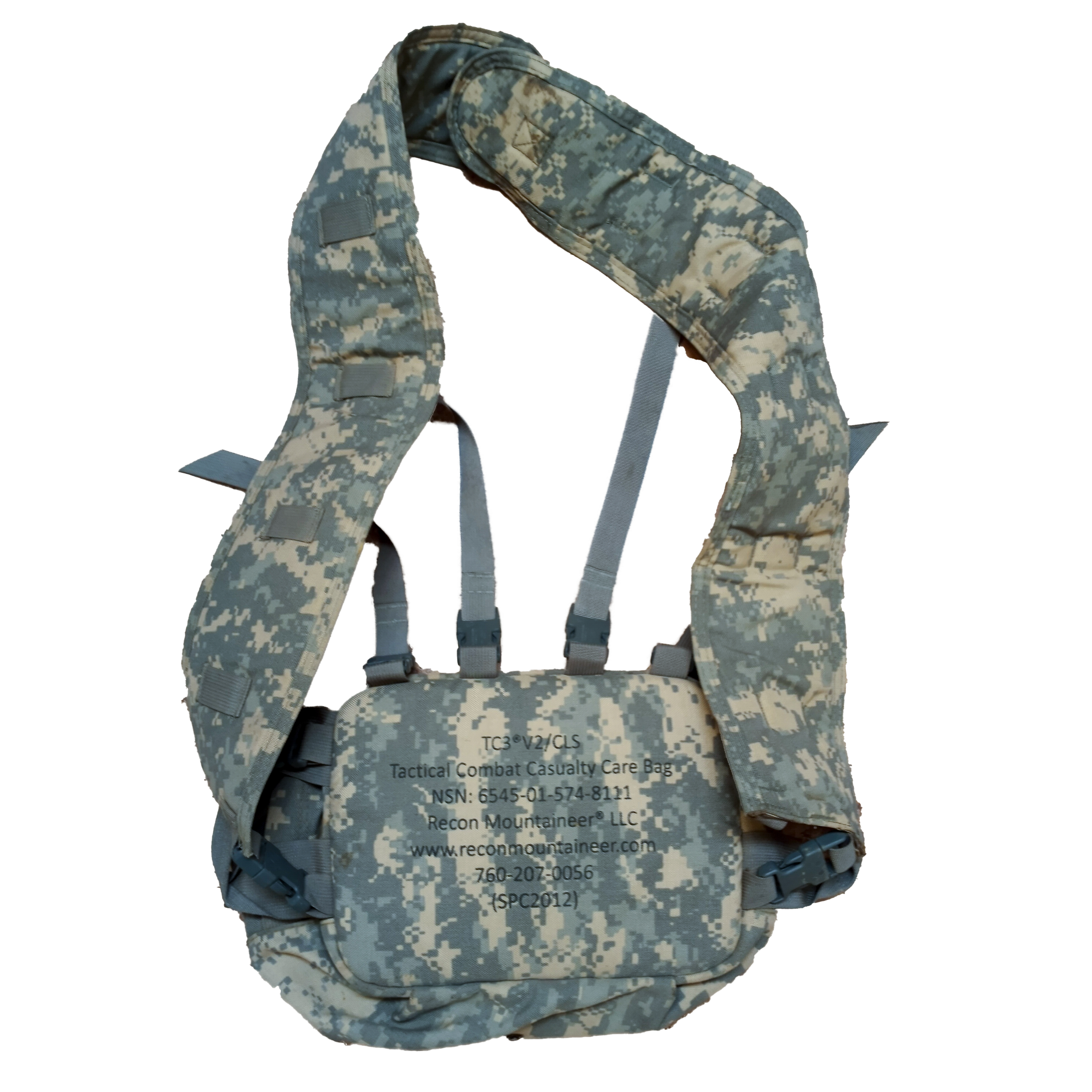 USGI TC3 V2/CLS Tactical Combat Casualty Care Bag ACU Back