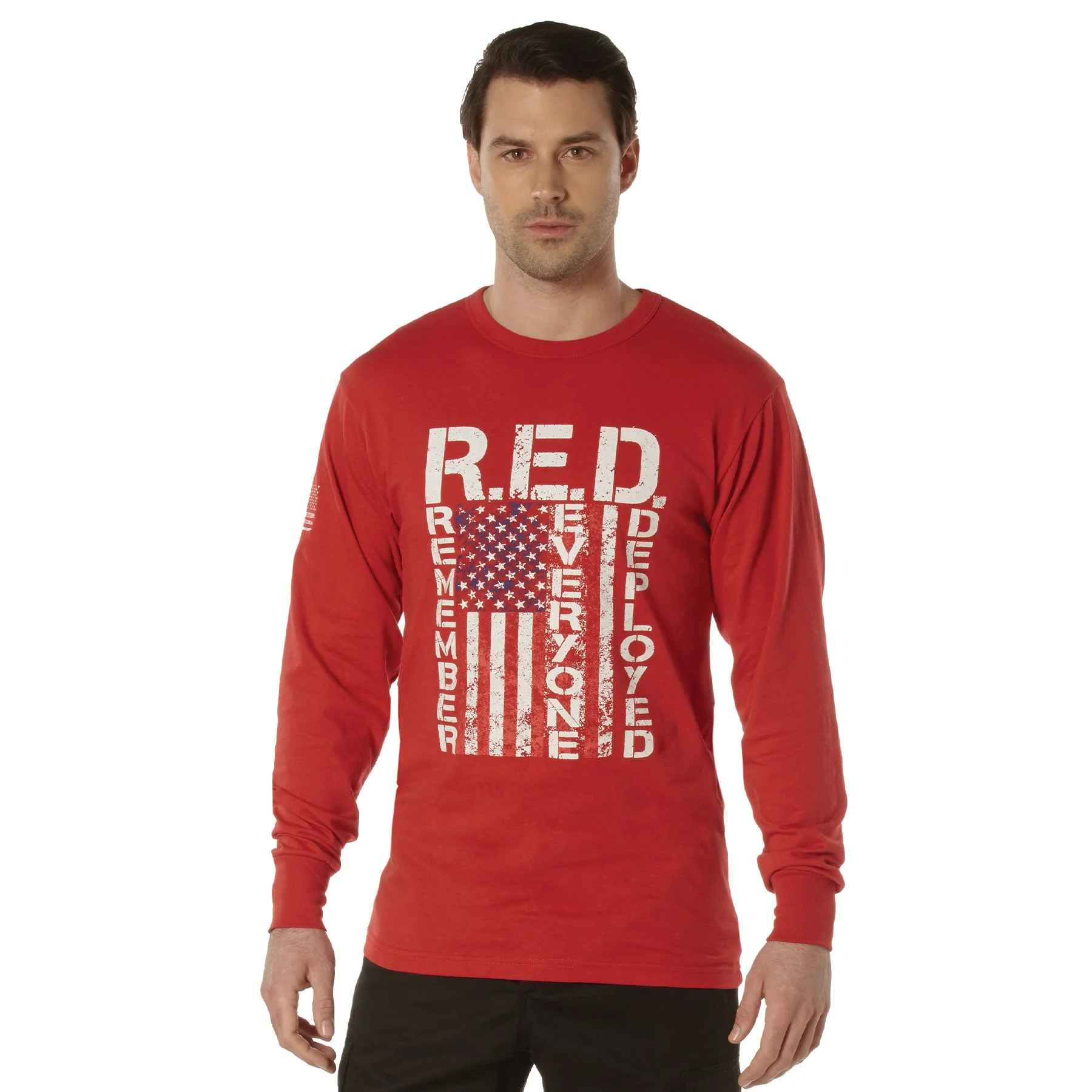 R.E.D. (Remember Everyone Deployed) Long Sleeve T-Shirt (New)