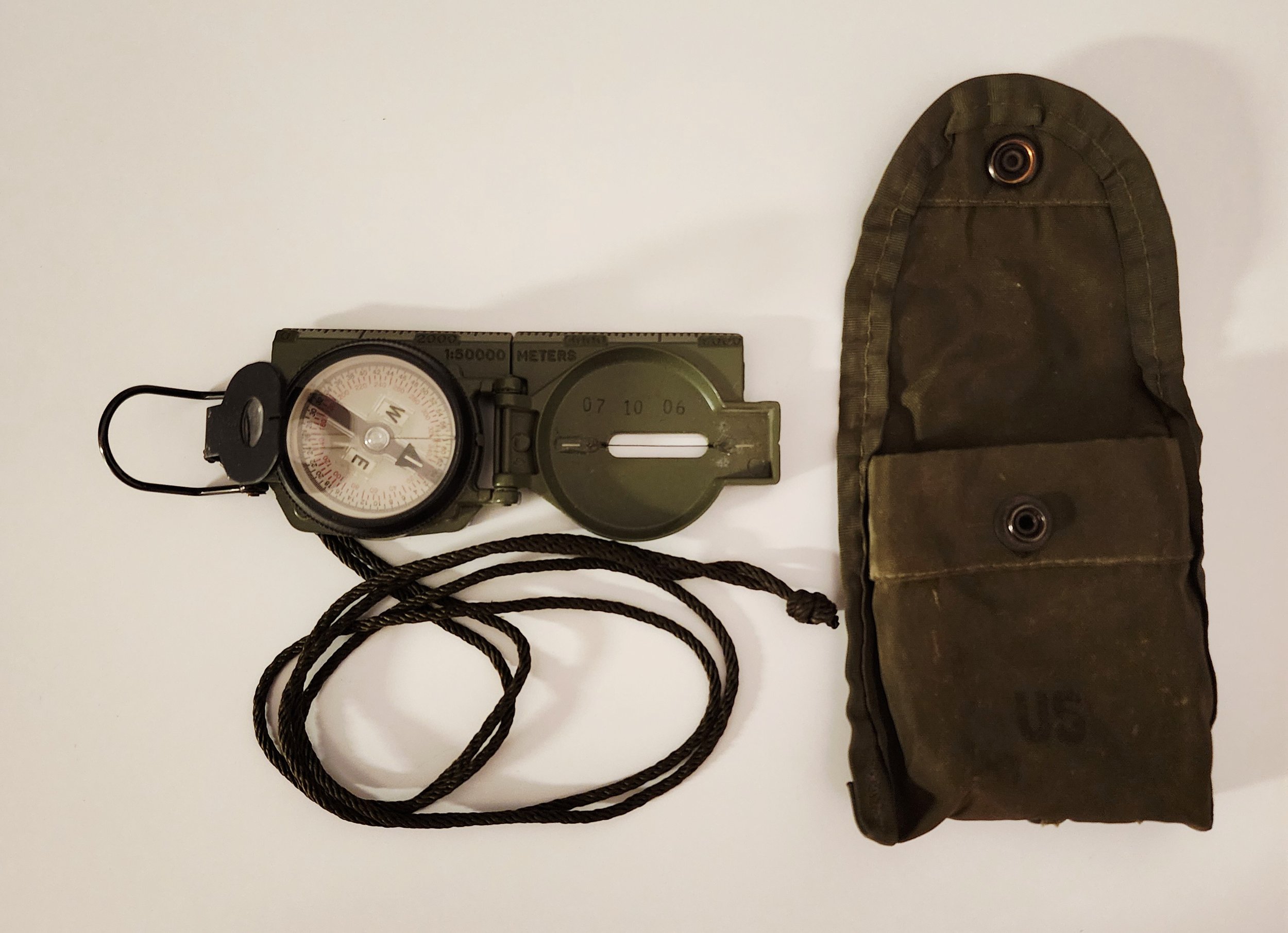 Military Cammenga 3H Tritium Lensatic Magnetic Compass