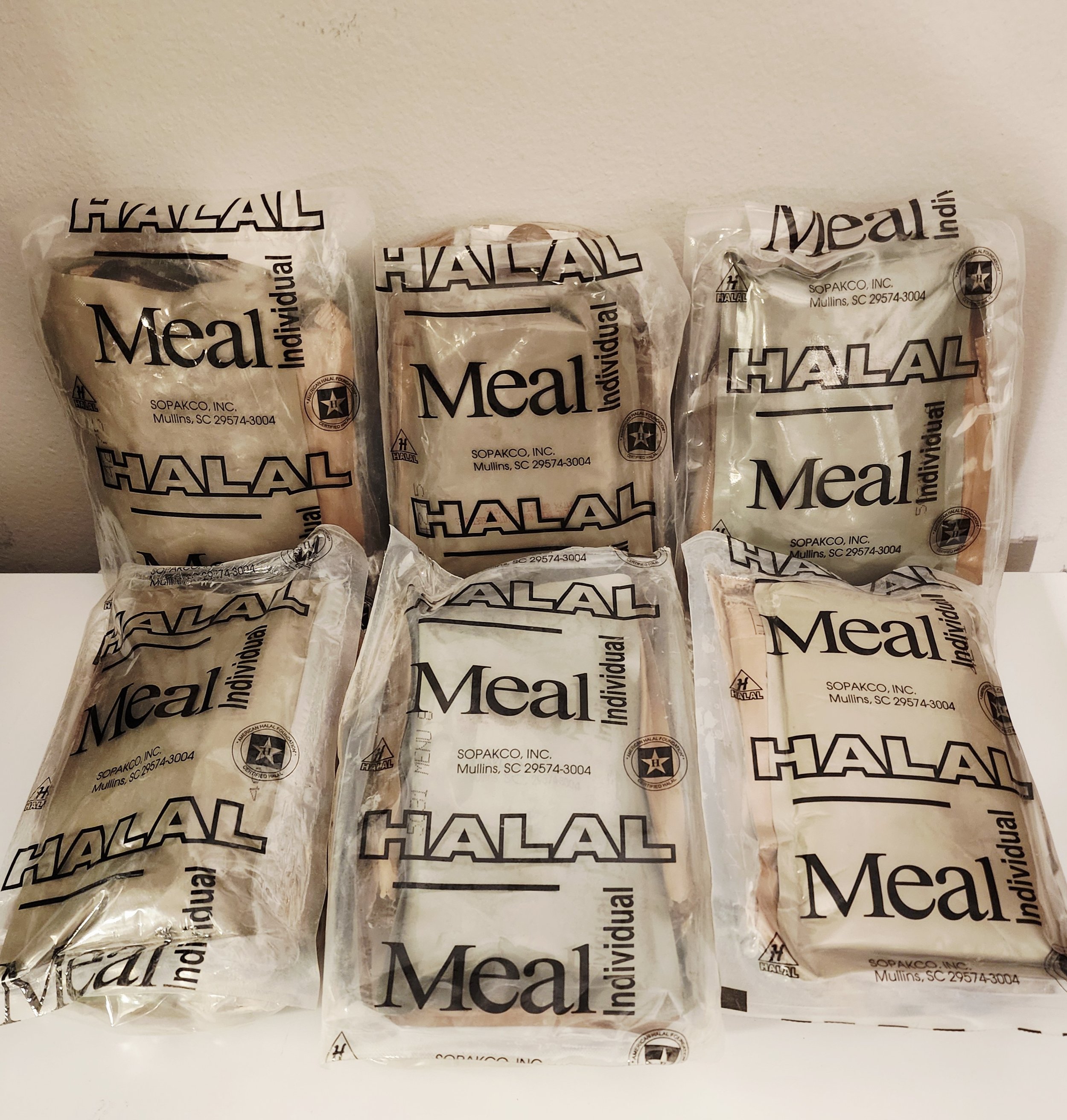 USGI HALAL Religious Single Meals Ready to Eat 2025 Inspection Dates or Better