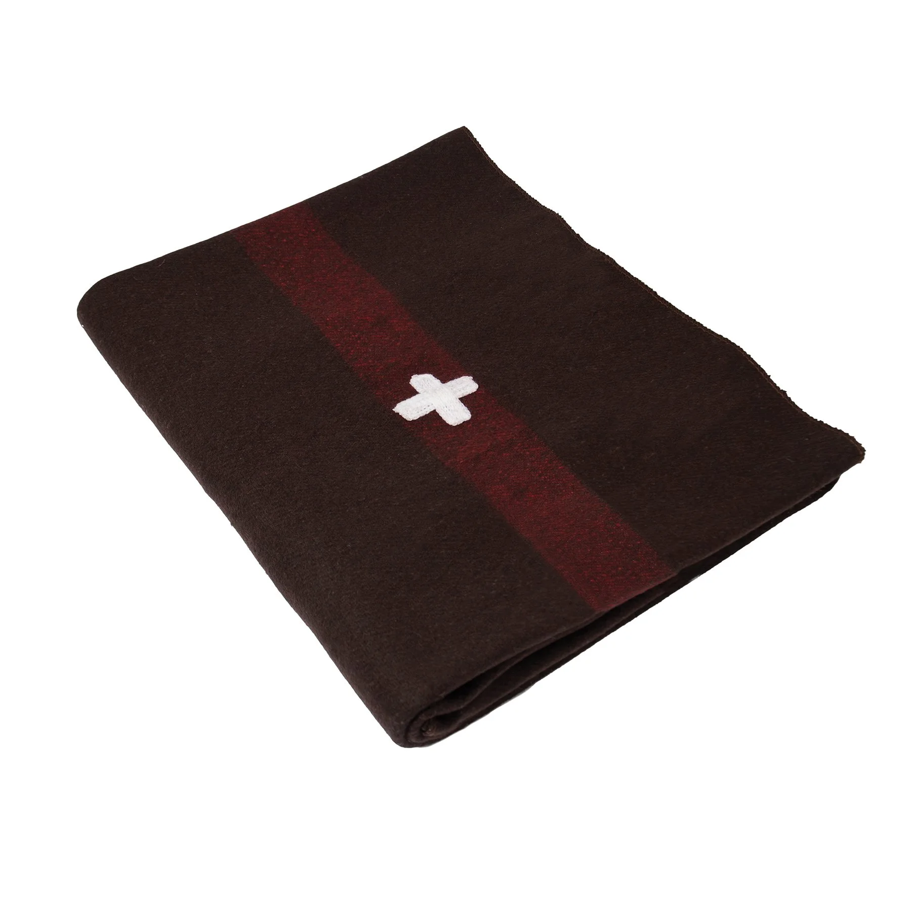 Swiss Wool Blanket with Cross (New)