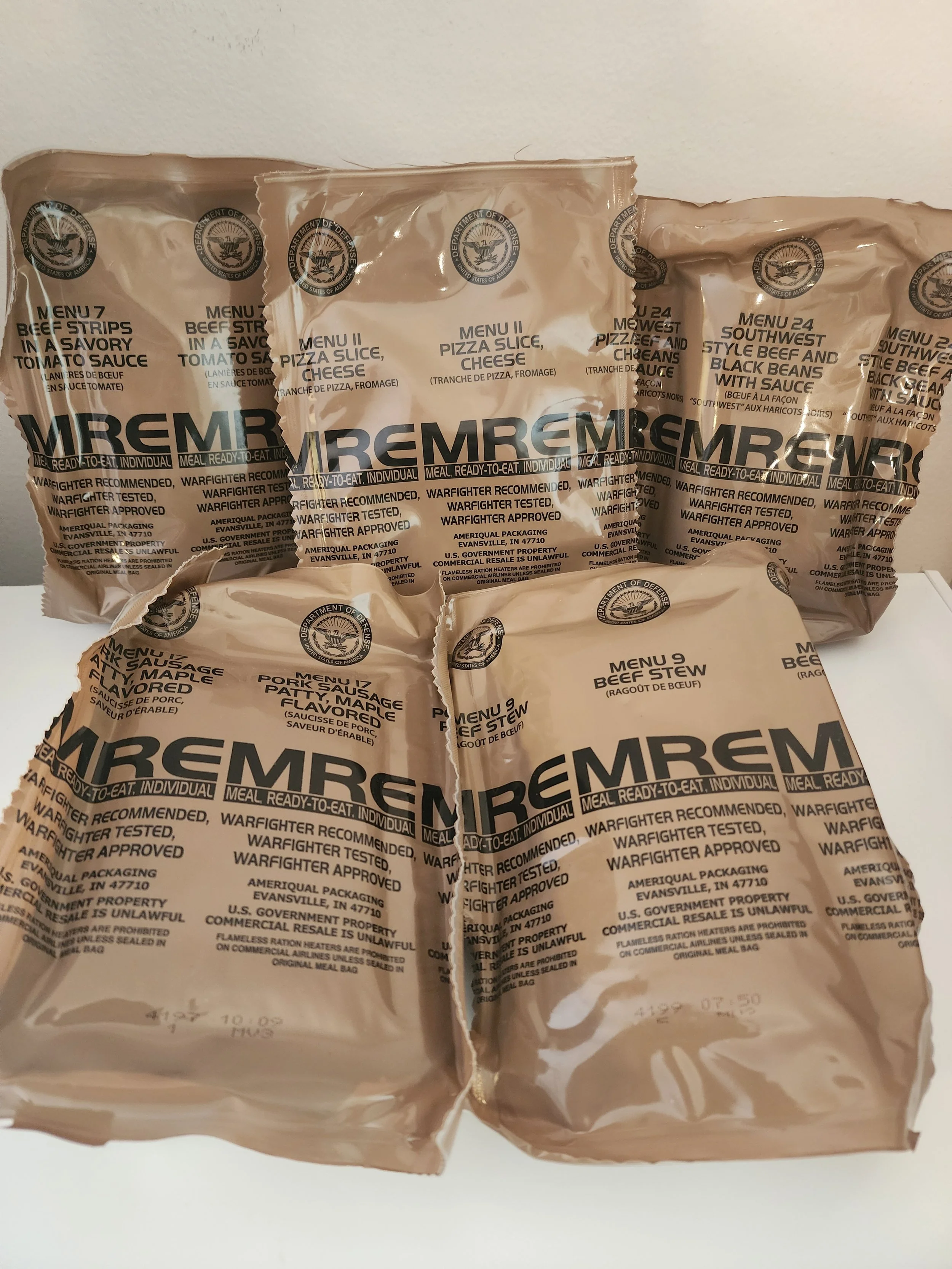Military Meals Ready To Eat MRE 2027 Insp Single Your Choice