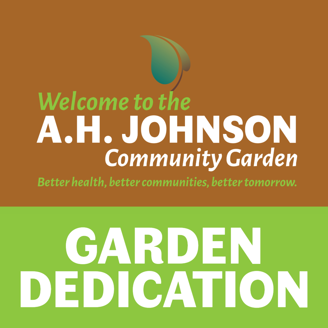 AH Johnson Garden Dedication
