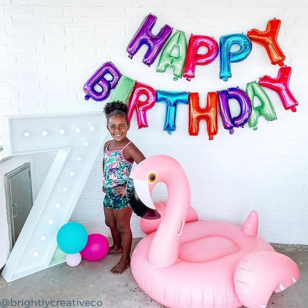 It&rsquo;s 20&deg; in Tulsa and we&rsquo;re dreaming of sunny days and poolside parties on floating flamingos! 

Our numbers have been a popular rental. They stand 4 feet tall and make such a fun statement piece for birthdays, anniversaries, business