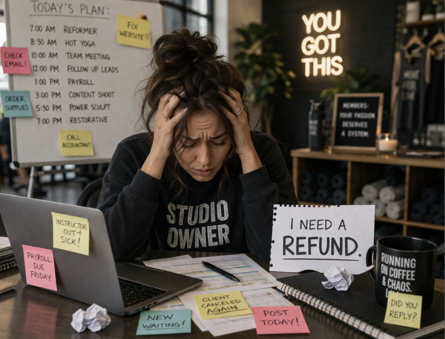 stressed out studio owner