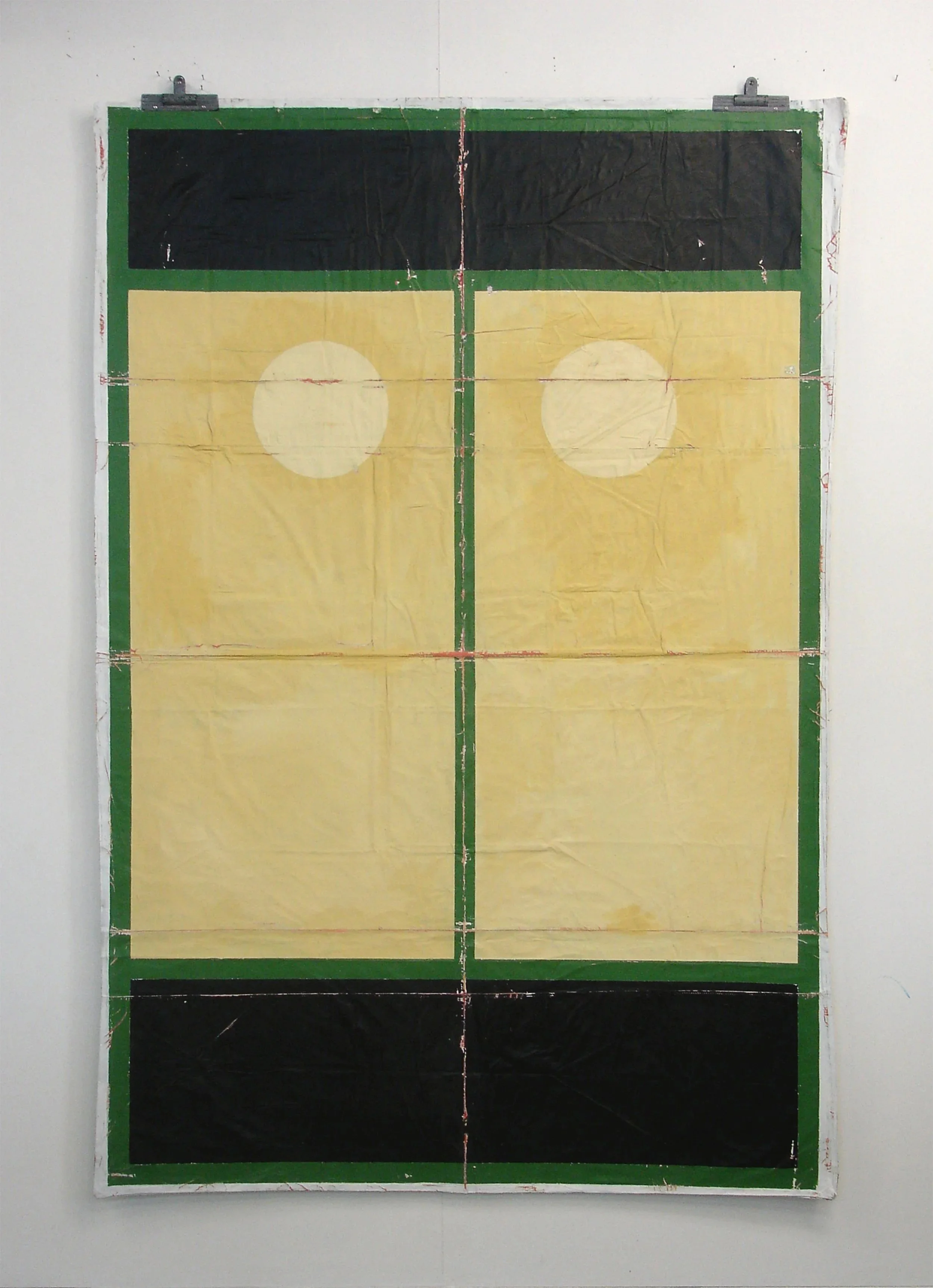 Tim Ellis, United in Different Guises XLI, 2011, acrylic, ink and varnish on cotton, 205 x 140 cm