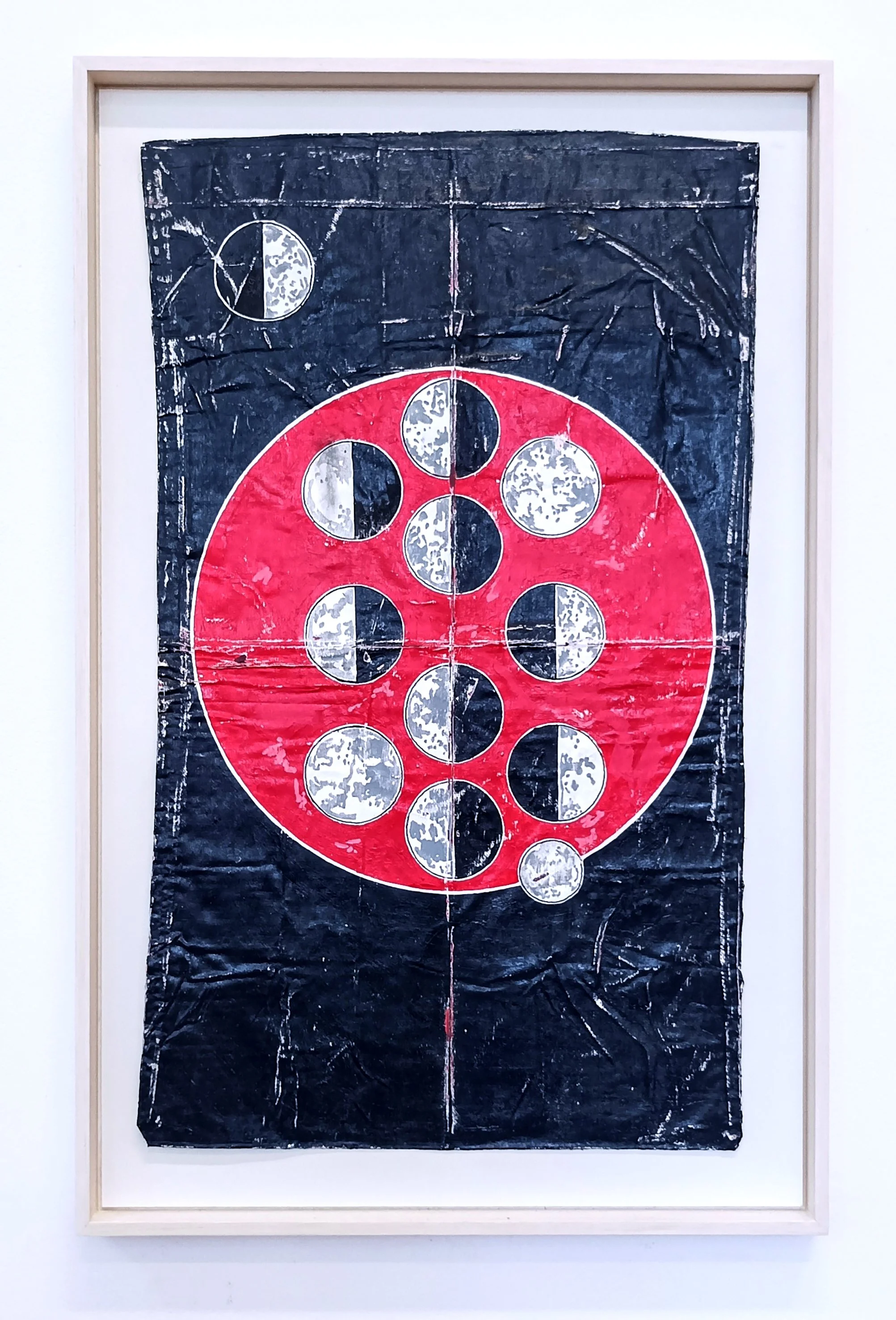 Tim Ellis, United in Different Guises DII, 2024, acrylic, varnish and cotton, 76cm x 48cm