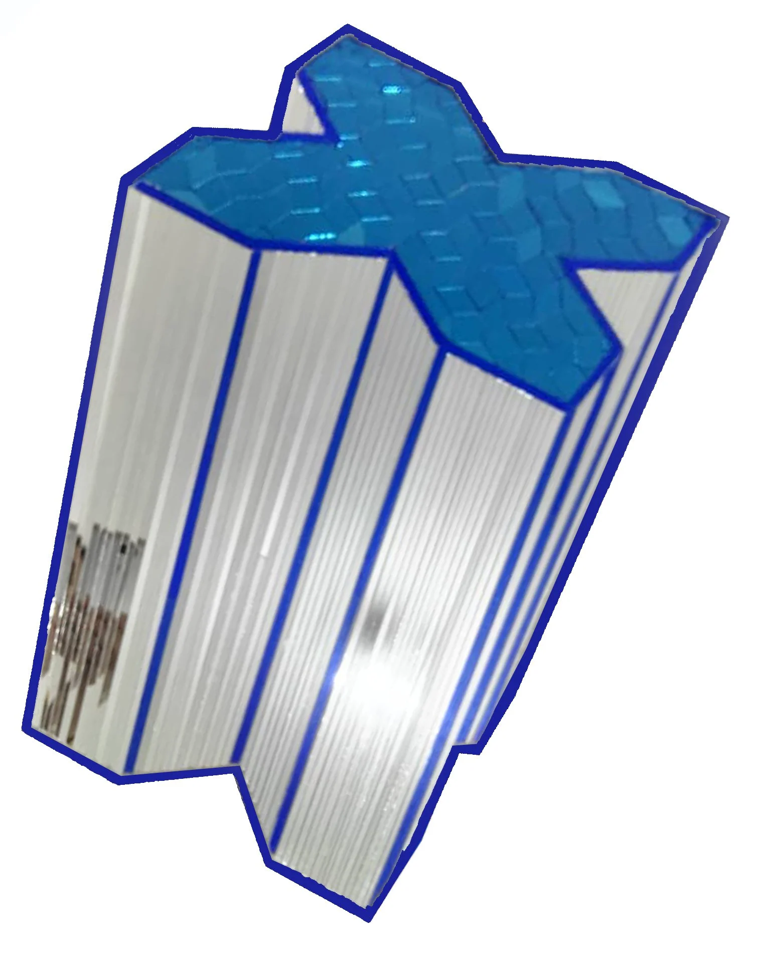 Islimi Perspective series, 2023, Mirror mosaics on wood, 55 x 44 cm 