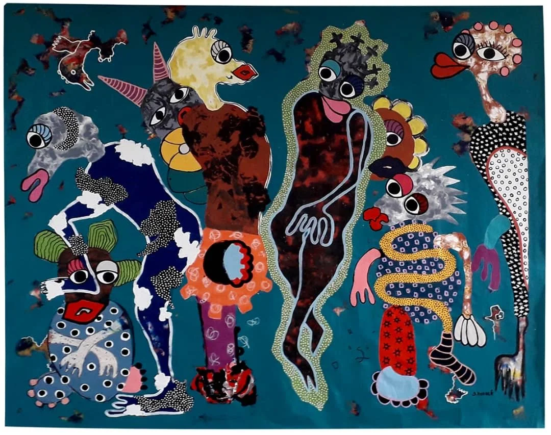 Djamanadew (the population), 2022, acrylic on canvas, 160 x 205 cm