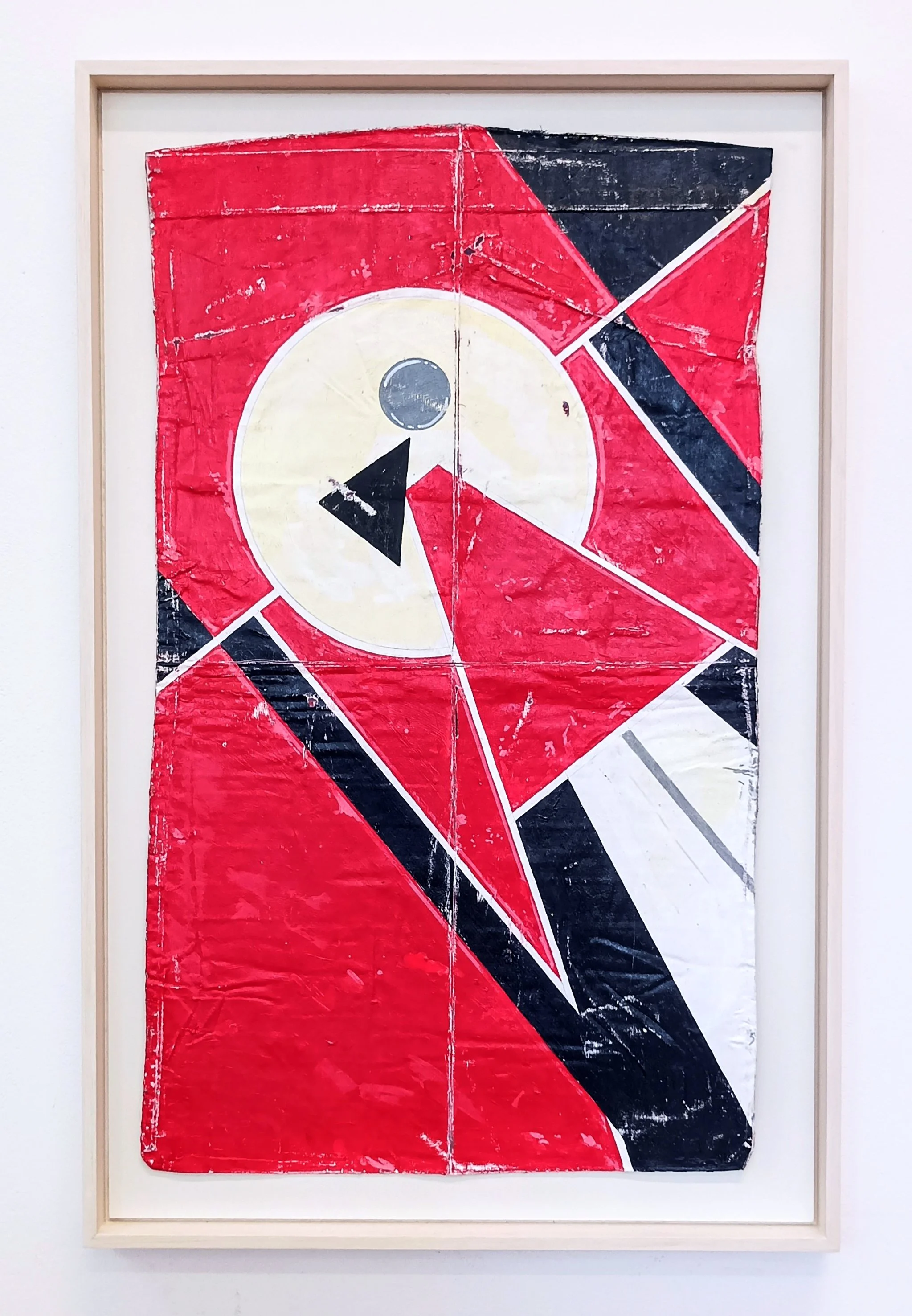 Tim Ellis, United in Different Guises DIV, 2024, acrylic, varnish and cotton, 76cm x 48cm