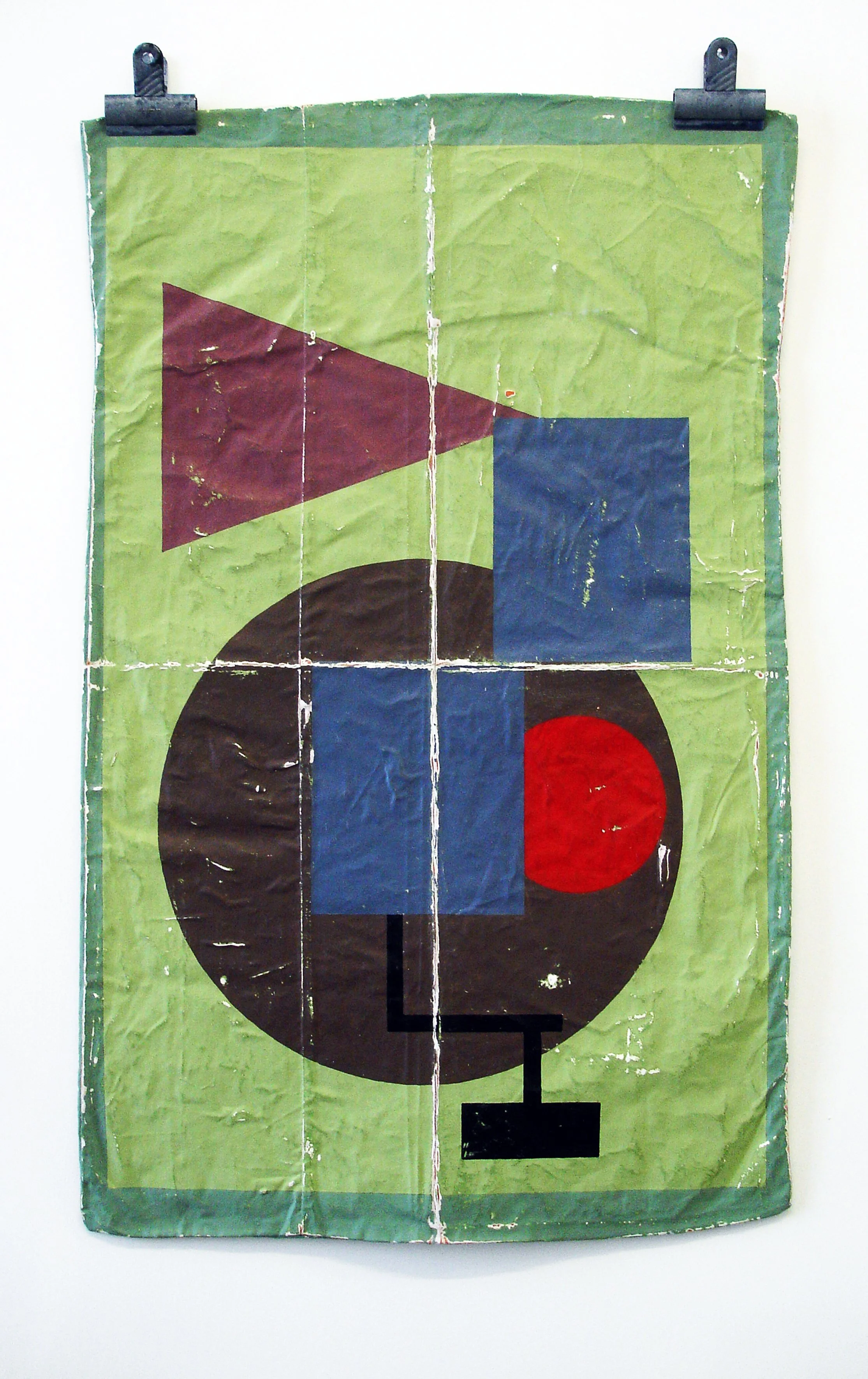 Tim Ellis, United in Different Guises CCII, 2015, acrylic, varnish and cotton, 76x 48 cm