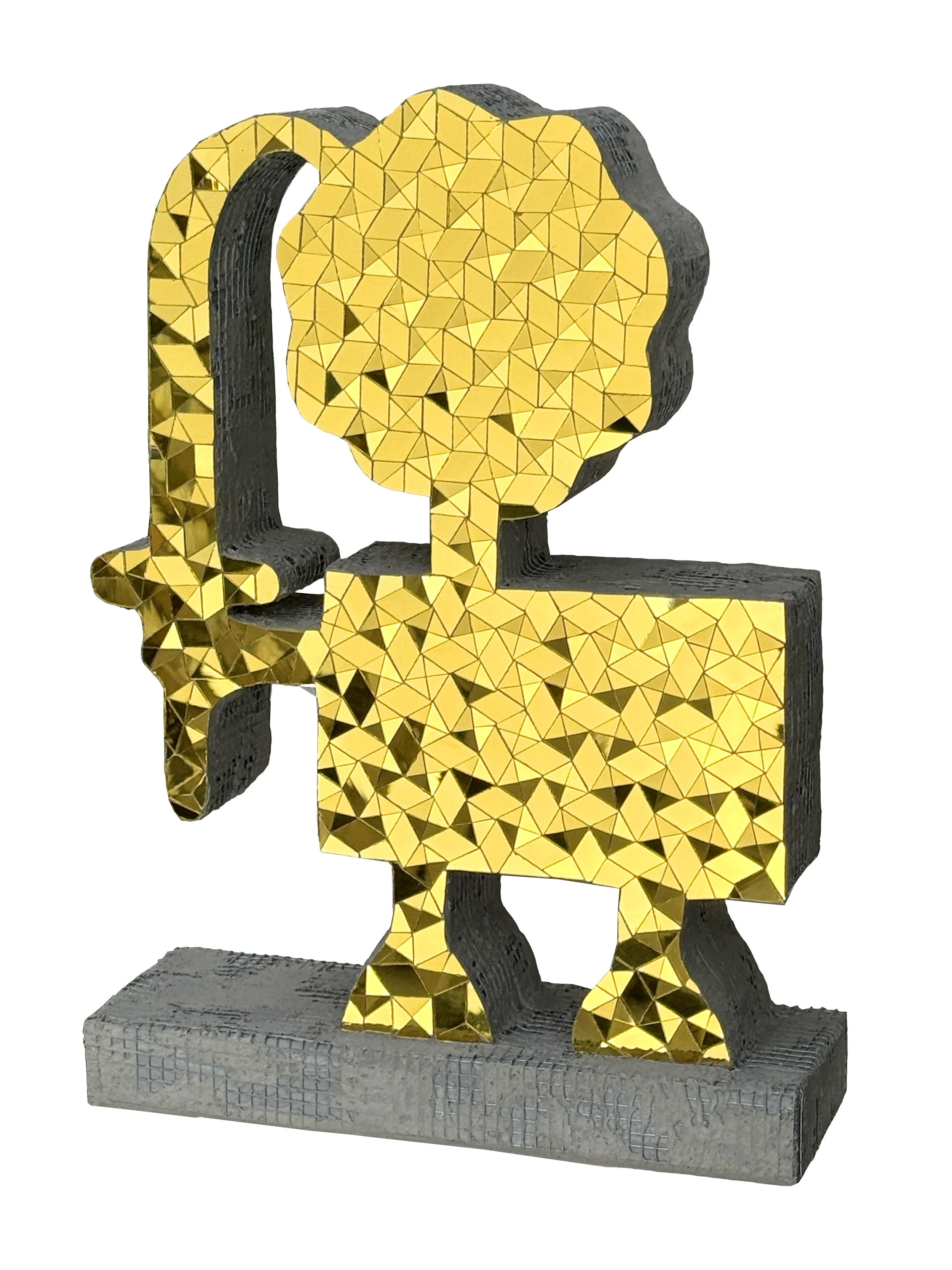 Immortal Sun series, 2026, Mixed media on wood, 50 x 35 x 12 cm