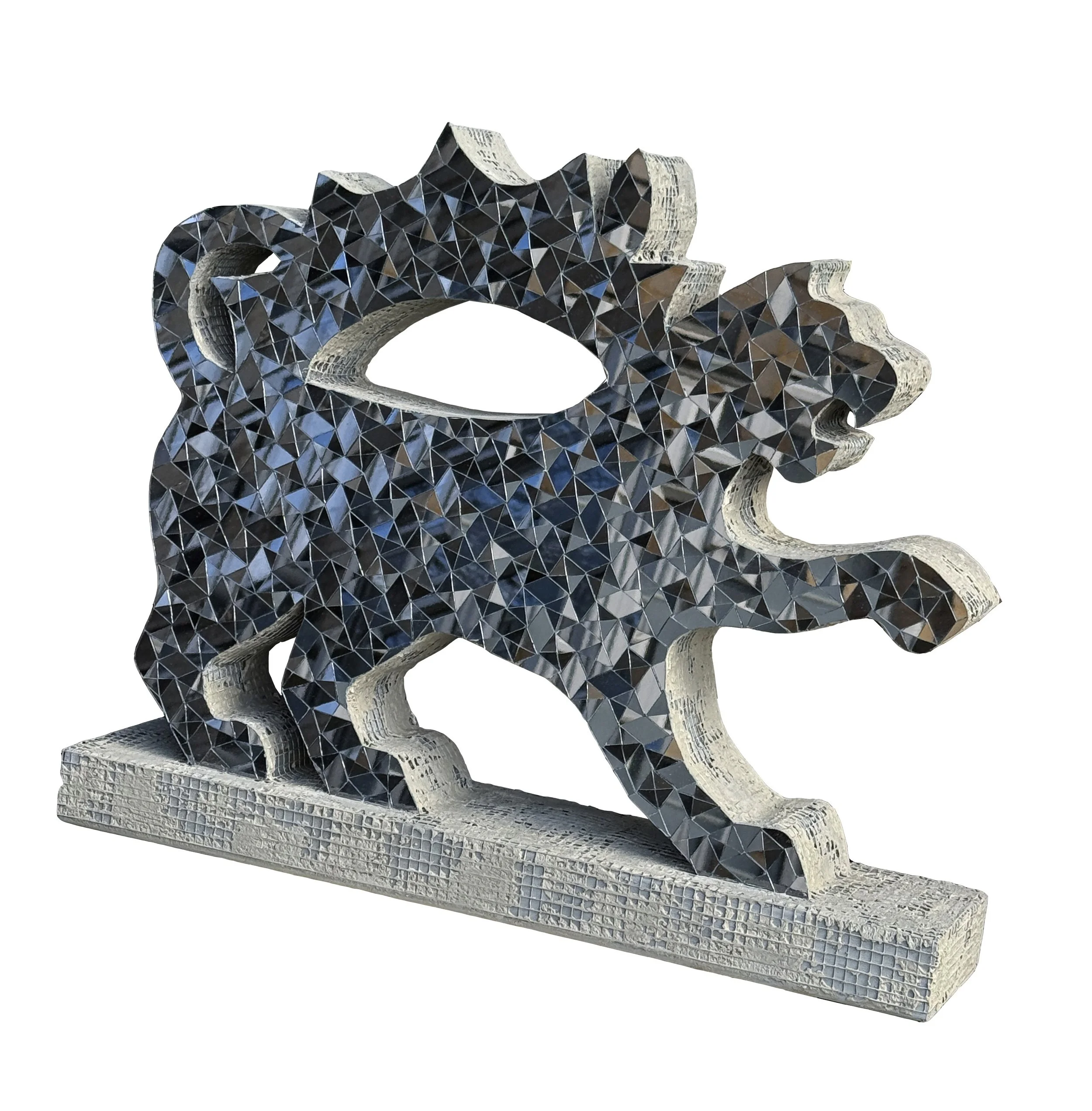 Immortal Sun series, 2026, Mixed media on wood, 45 x 52 x 12 cm