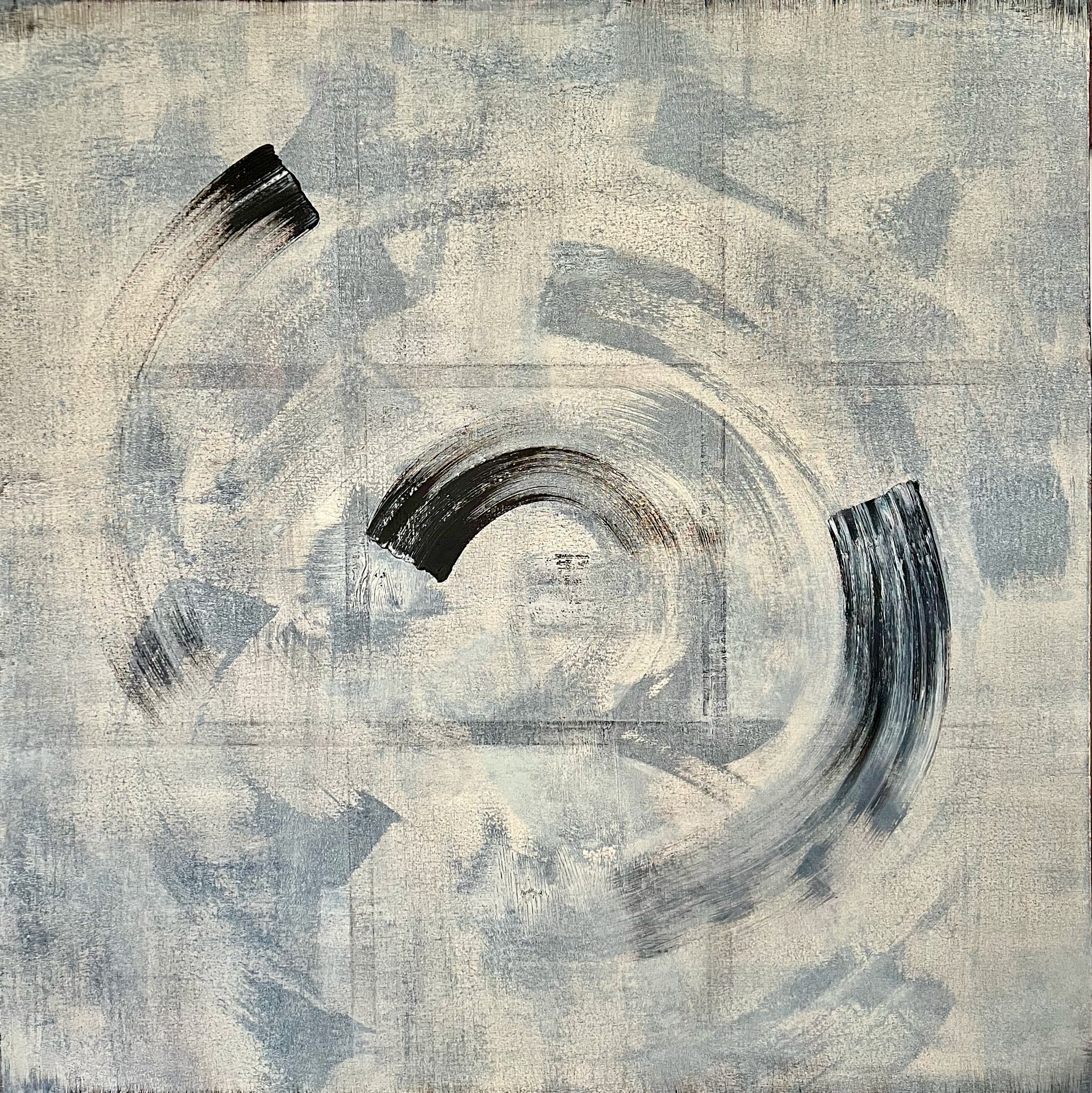 Azadeh Ghotbi, Veiled Revelation 40, 2024, Acrylic on canvas, 122 x 122 cm