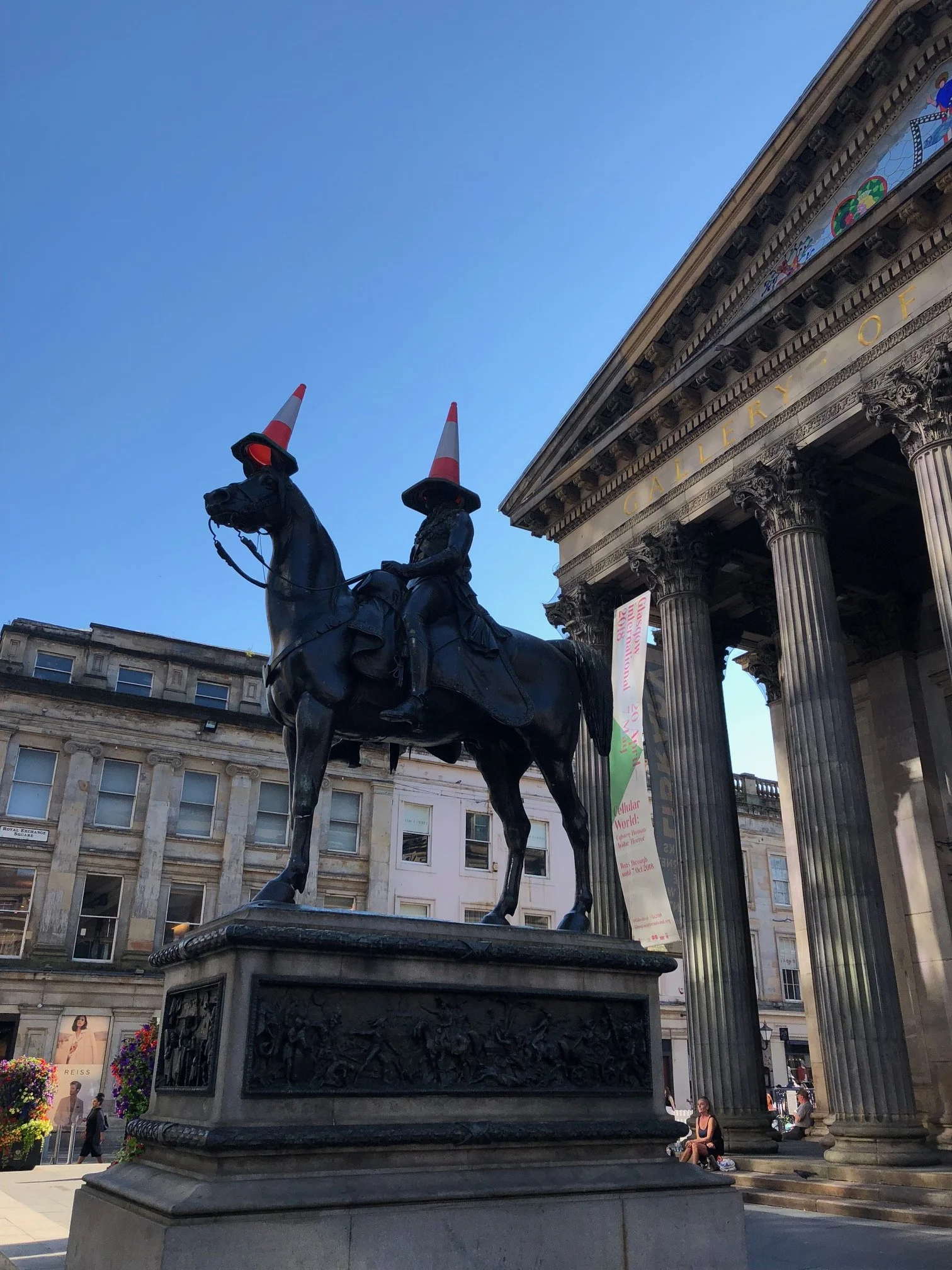Duke of Wellington statute outside the GoMa