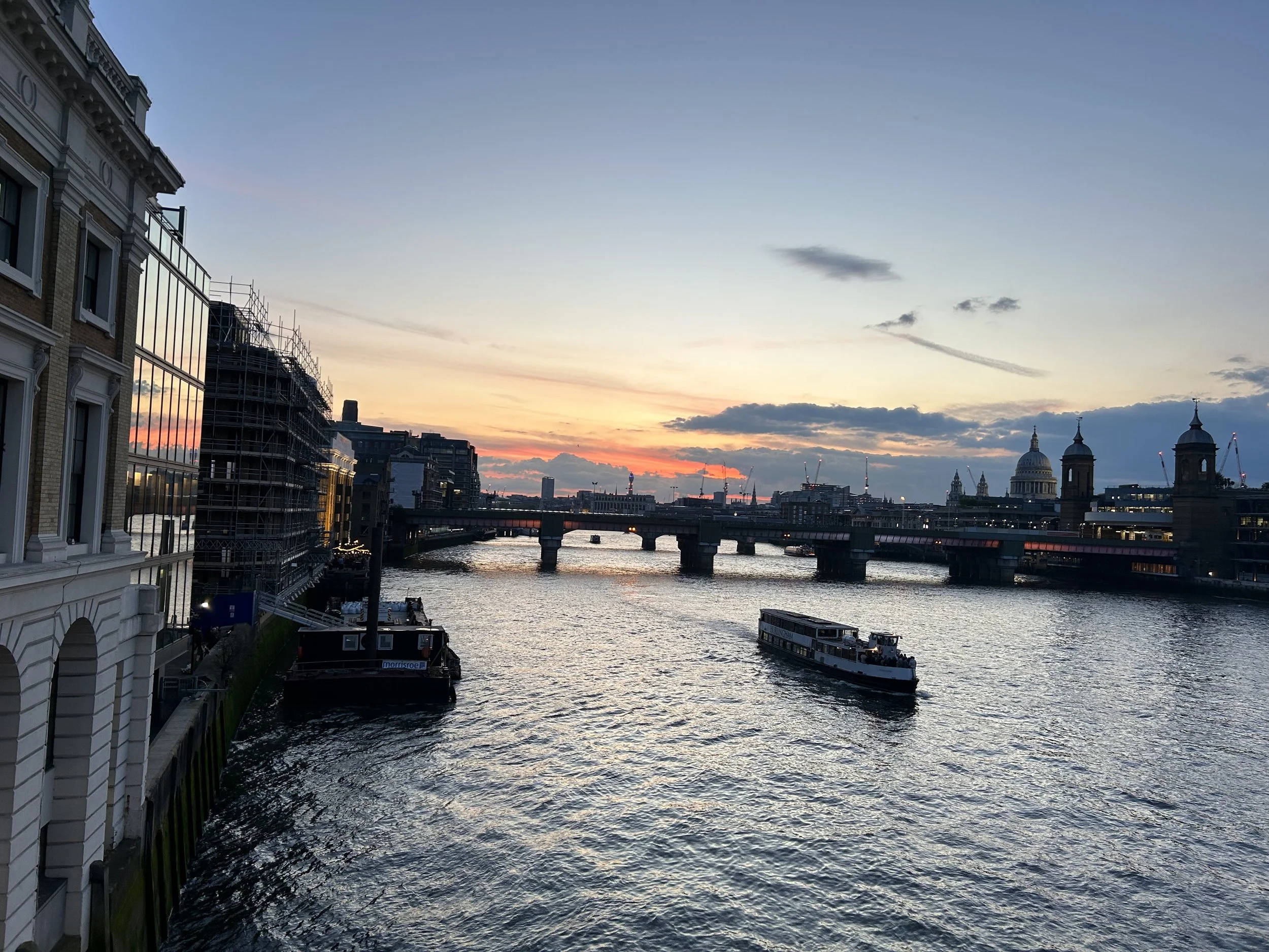 London view of the river Thames