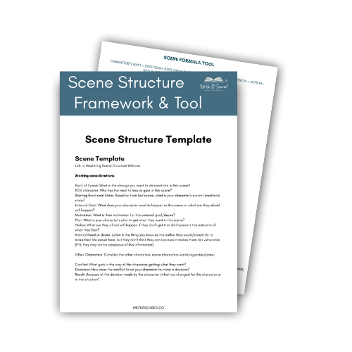 Scene Structure Template For Novelists — Write It Scared Book Coaching ...
