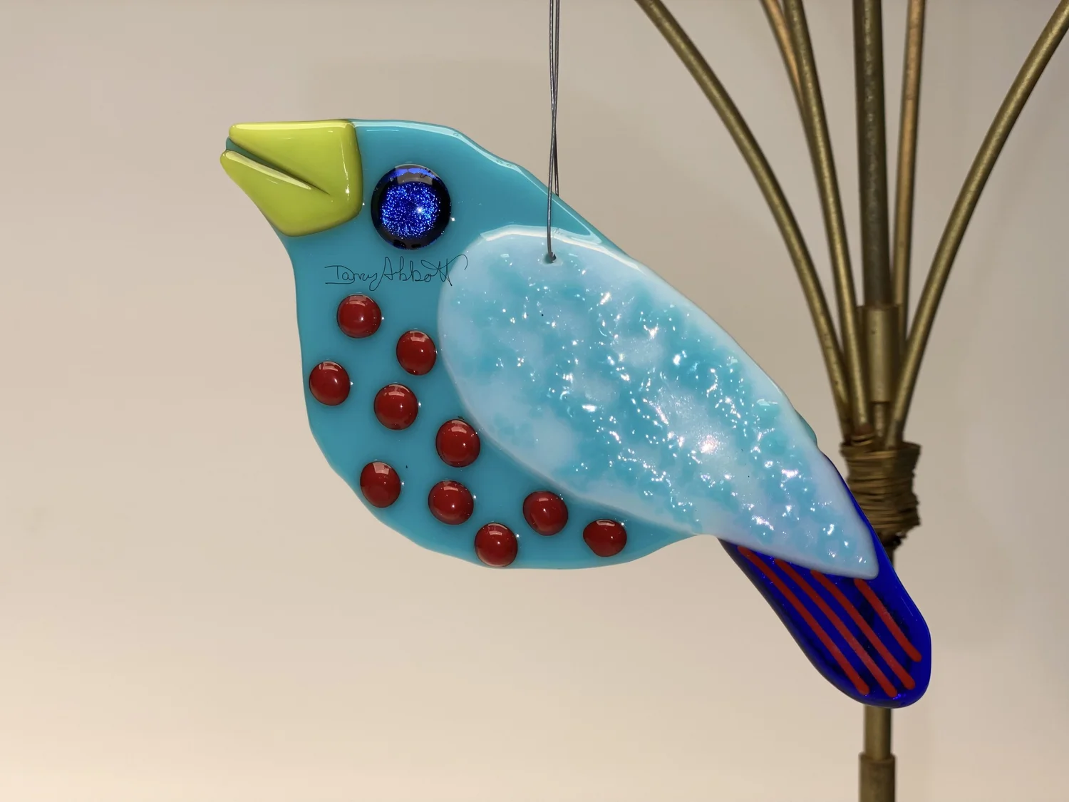 Blue Bird Ornament — darcyabbottglass