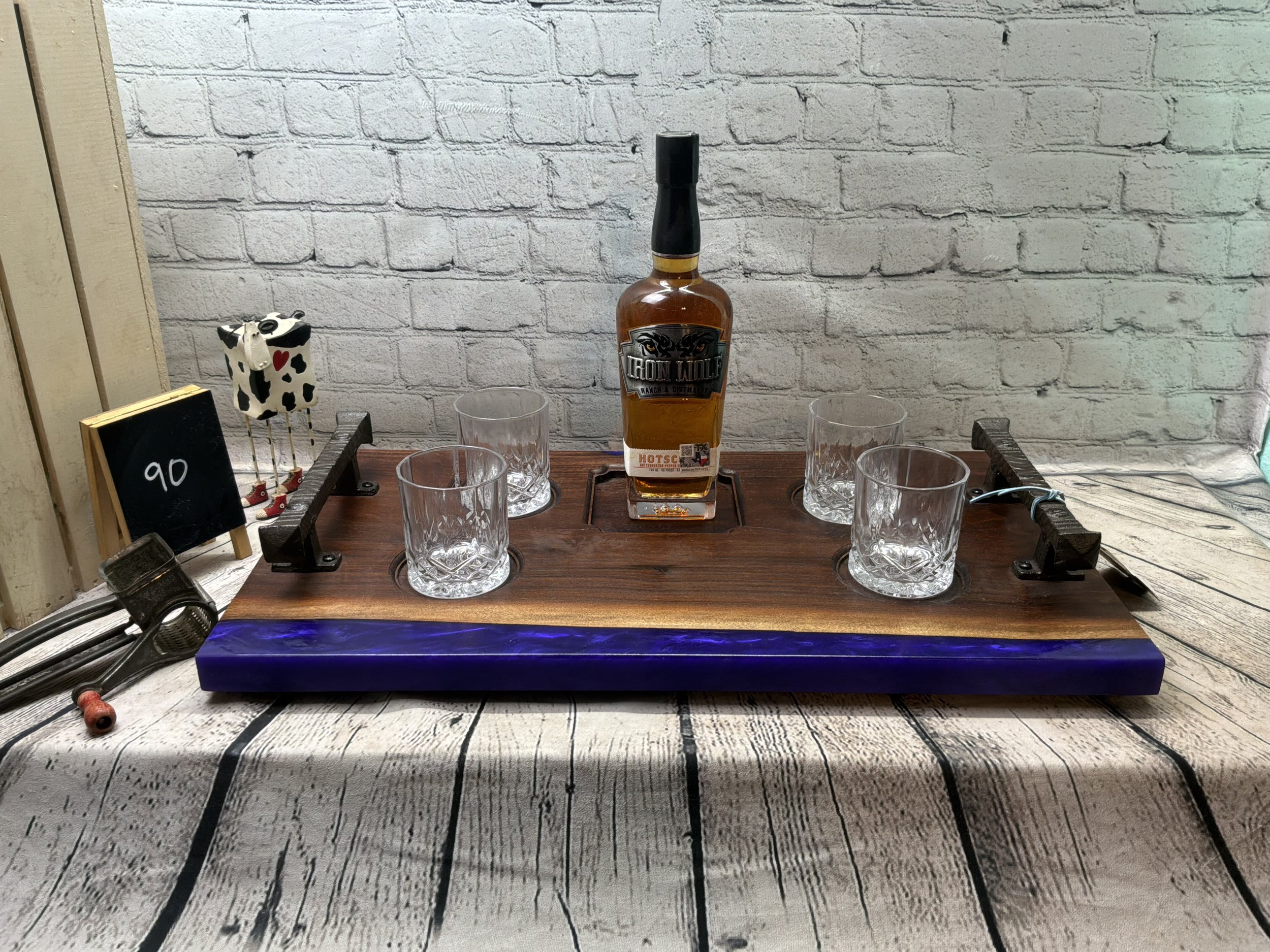 #90 Whiskey / Wine Serving Tray