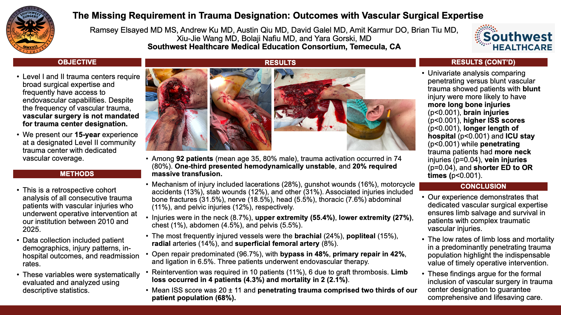 The Missing Requirement in Trauma Designation- Outcomes with Vascular Surgical Expertise  .png