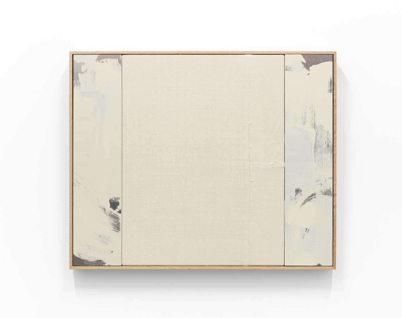 Thom Lowry | Untitled, 2025 | handwoven cotton, aluminium, acrylic | 80 x 75 cm