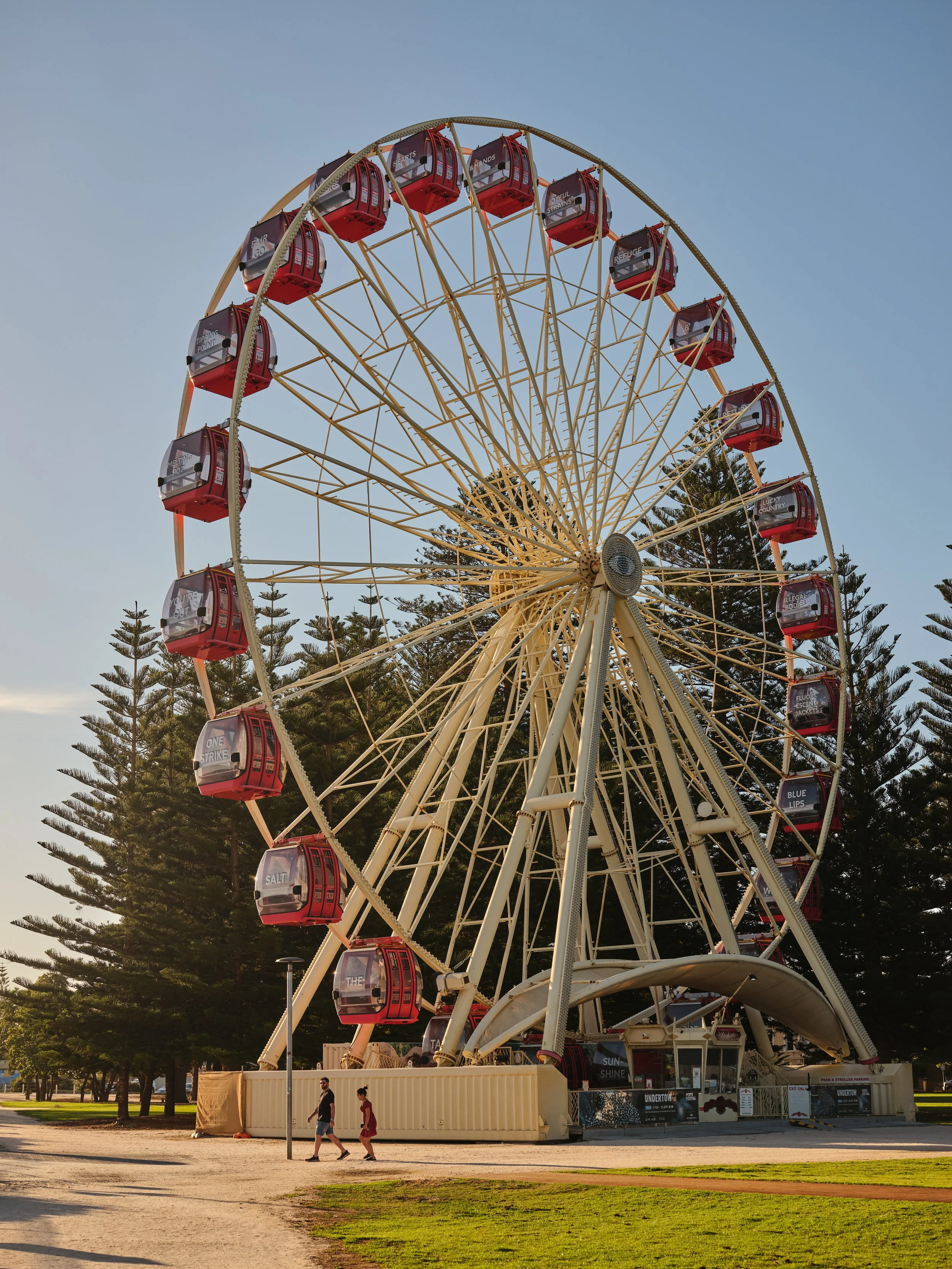That sinking feeling, vinyl on ferris wheel, 2022, Sam Bloor.jpg