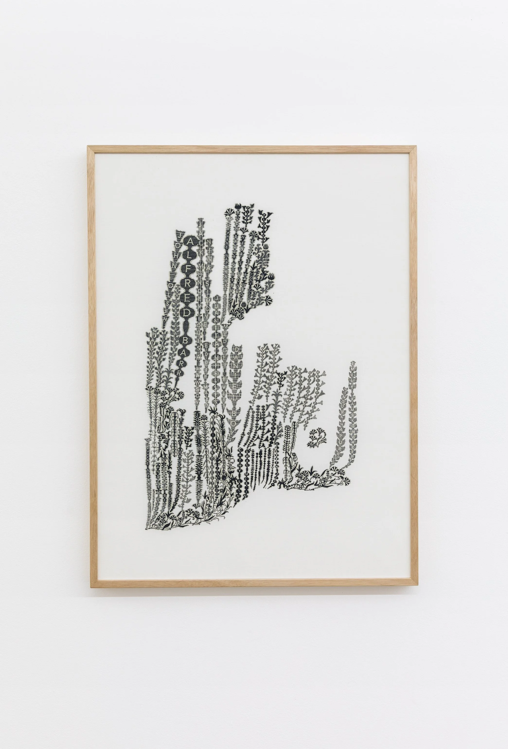 Justin Trendall | Frontispiece 2026
Unique state screen print on fabric, 
73 x 54 cm
