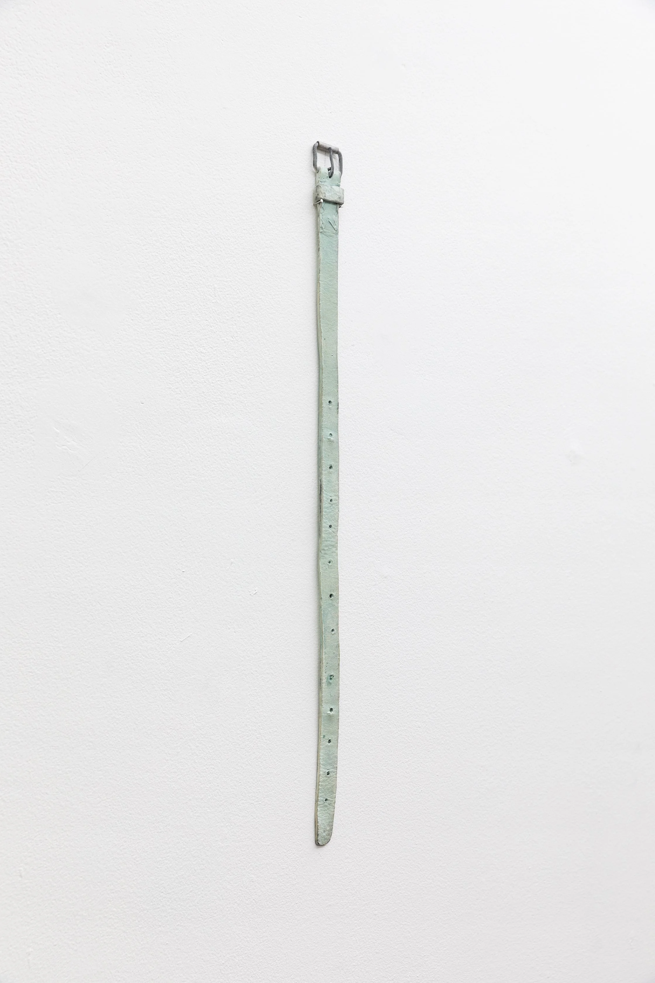 Todd Robinson | Untitled (strap), 2023 | patinated cast bronze | 42 x 2.5 cm unique