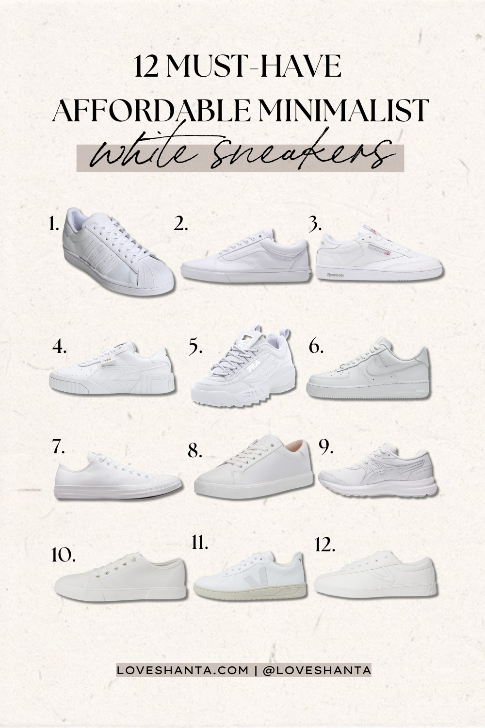 Affordable White Sneakers Under P1,000