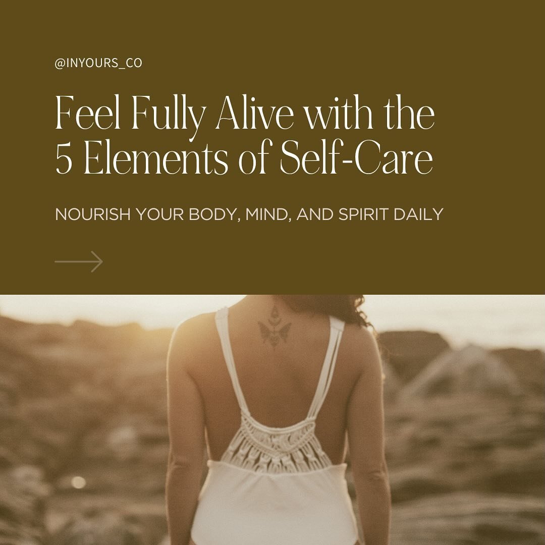 From a journey of personal transformation to one of my core teachings, I&rsquo;ve learned that true self-care transcends the physical. It&rsquo;s about feeling fully ALIVE by honoring all parts of ourselves by tuning into all 5 elements of self-care.