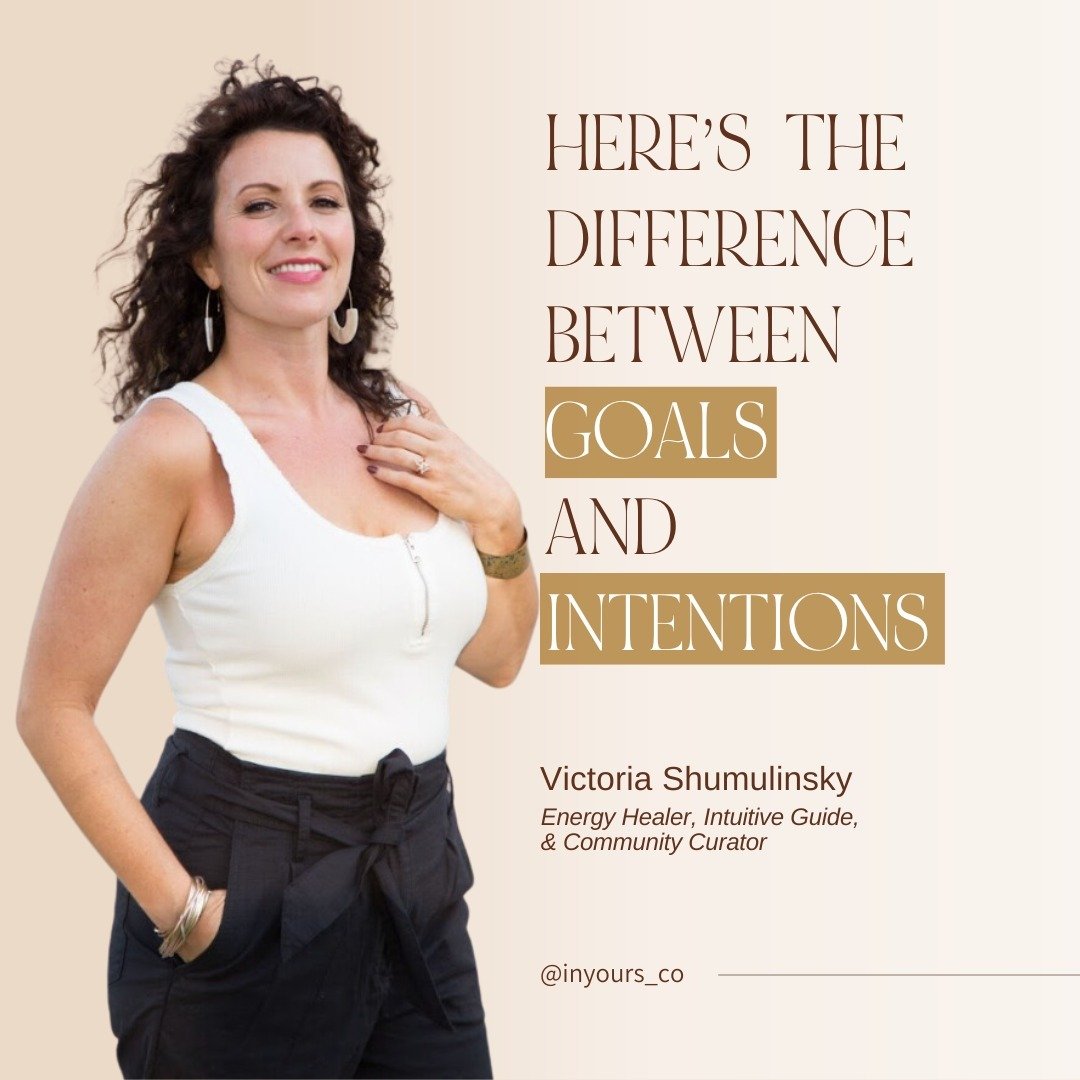 Ever wondered if there is a difference between goals and intentions? 🌟 

There is! 🤯

I used to focus solely on setting goals in my professional career and in my life, but what I didn't realize was that I was not aware of how I was actually showing