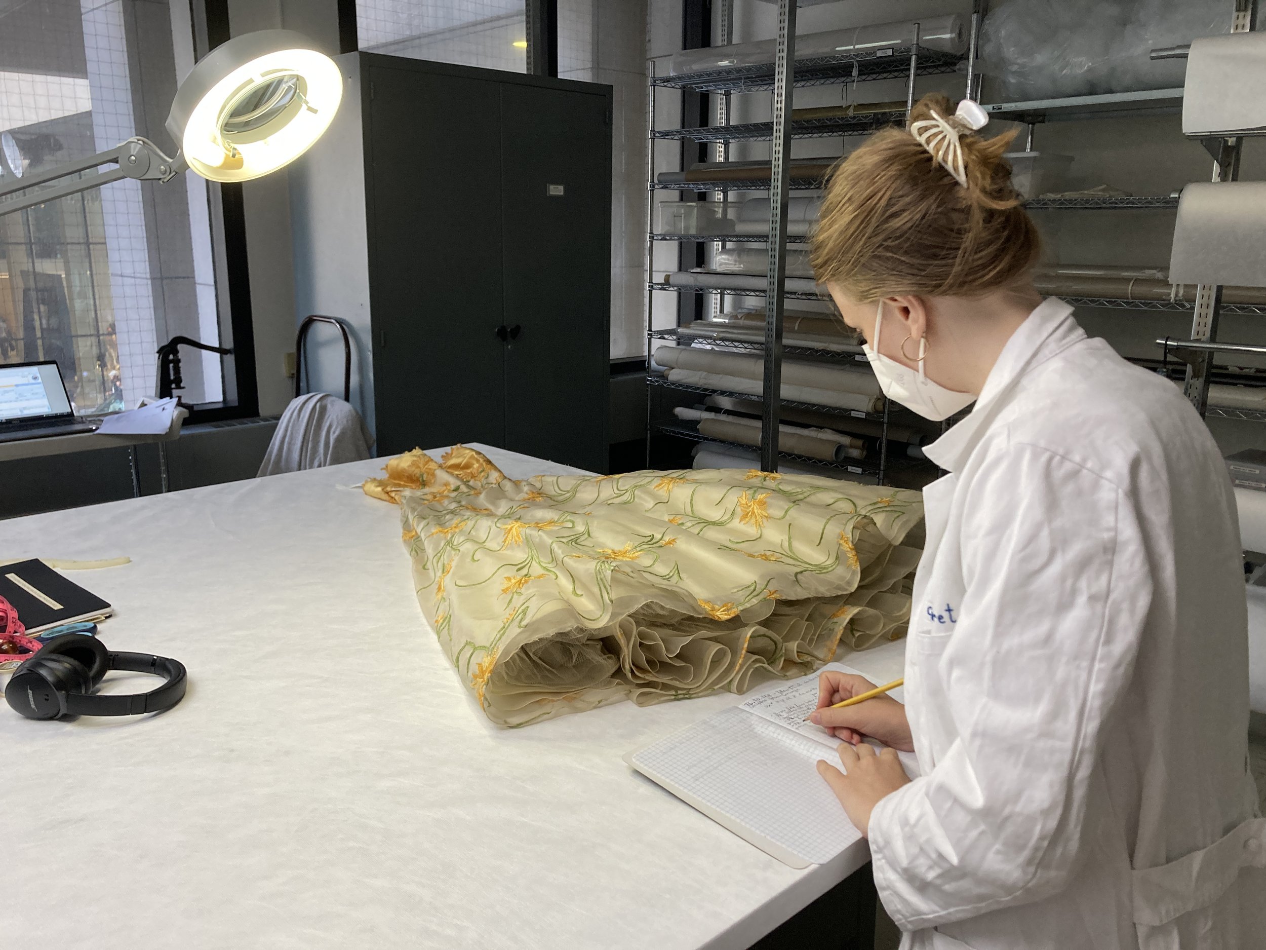 First- condition report the object. This is a great time to keep an eye on the collection.