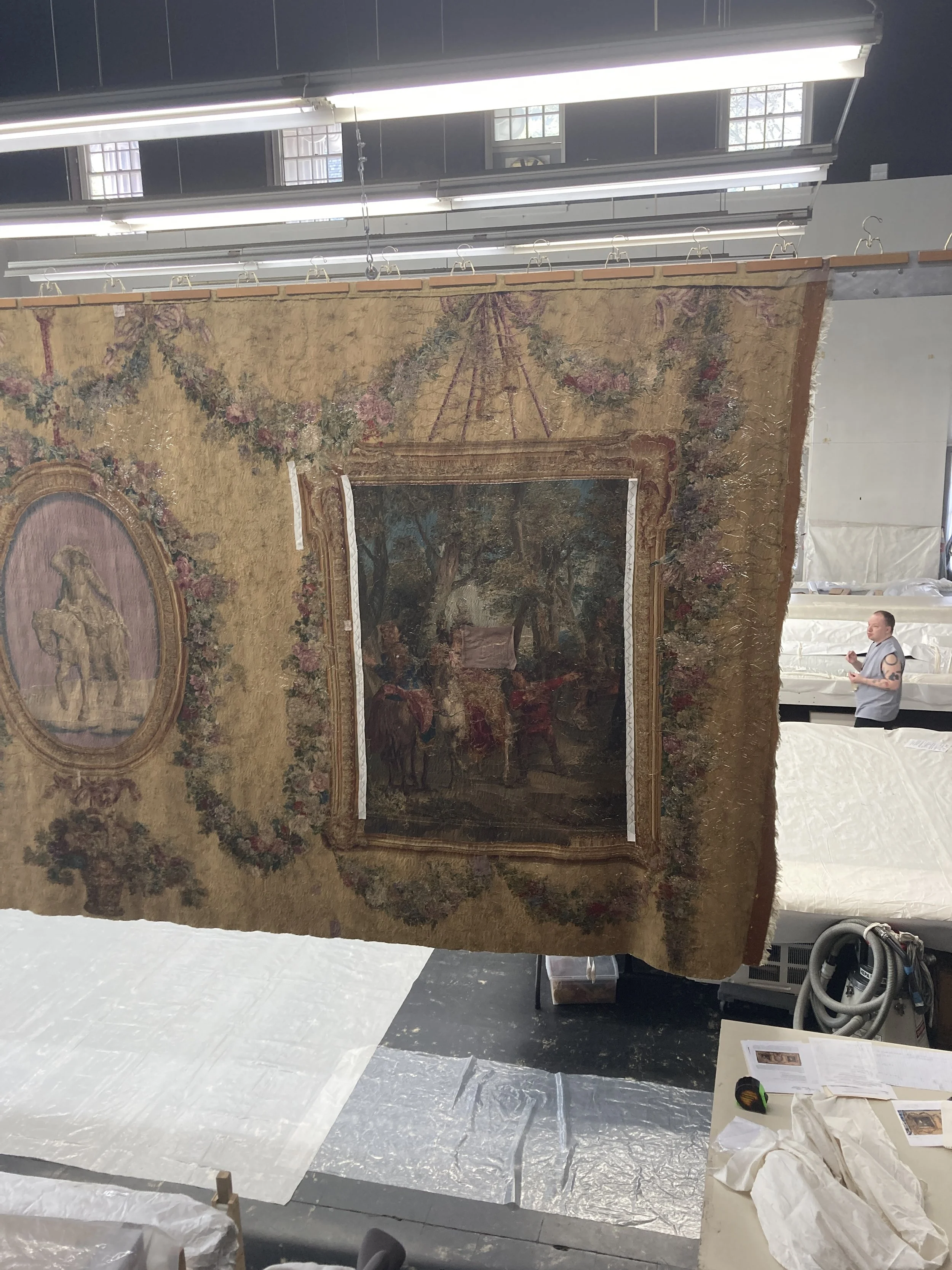 After treatment, Tape on long vertical slits. Photo Credit: Margaret O'Neil.