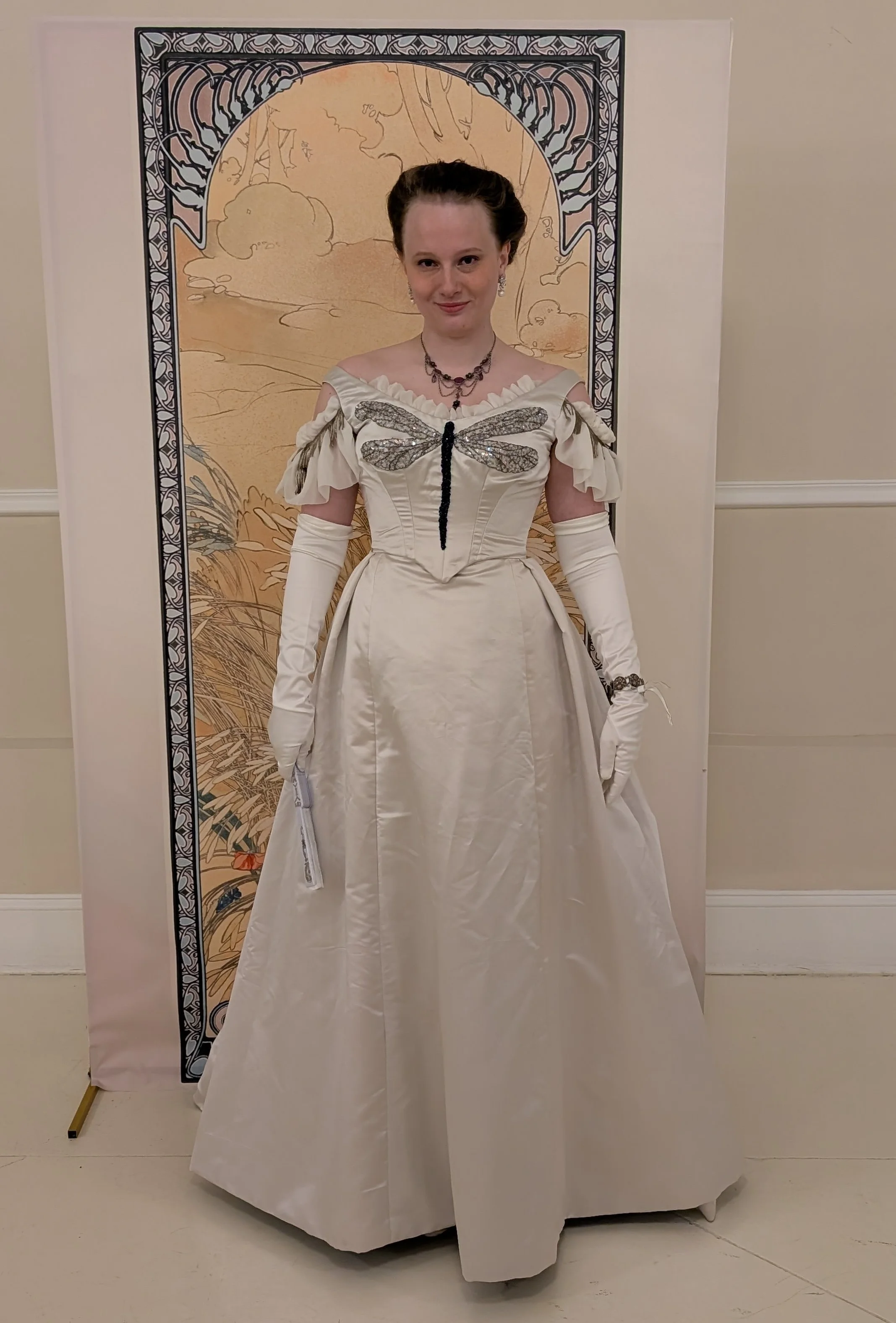 c. 1900 Dragonfly Ball Gown
