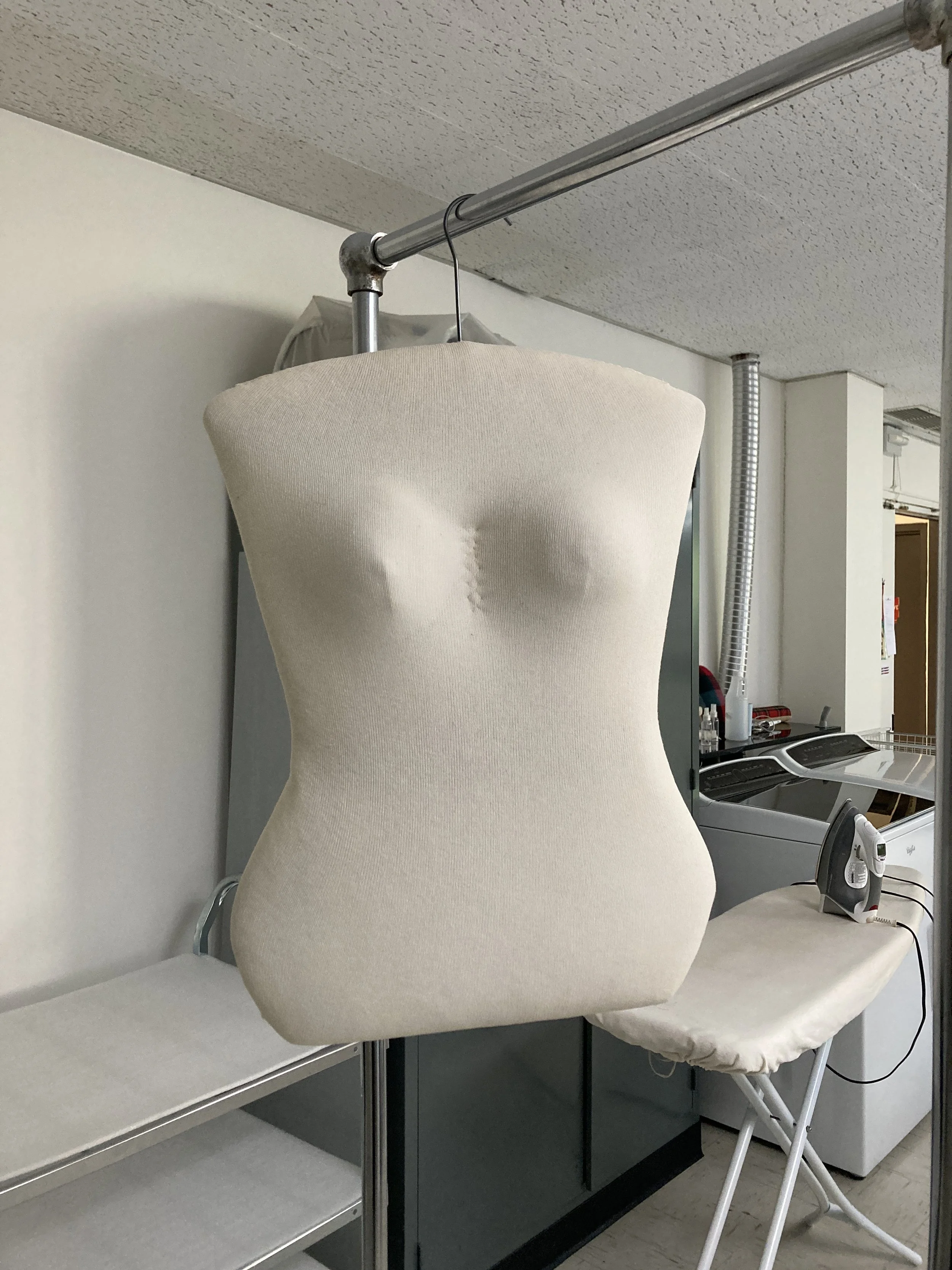 Stretch 6" stockinette over the form and sew in place. 