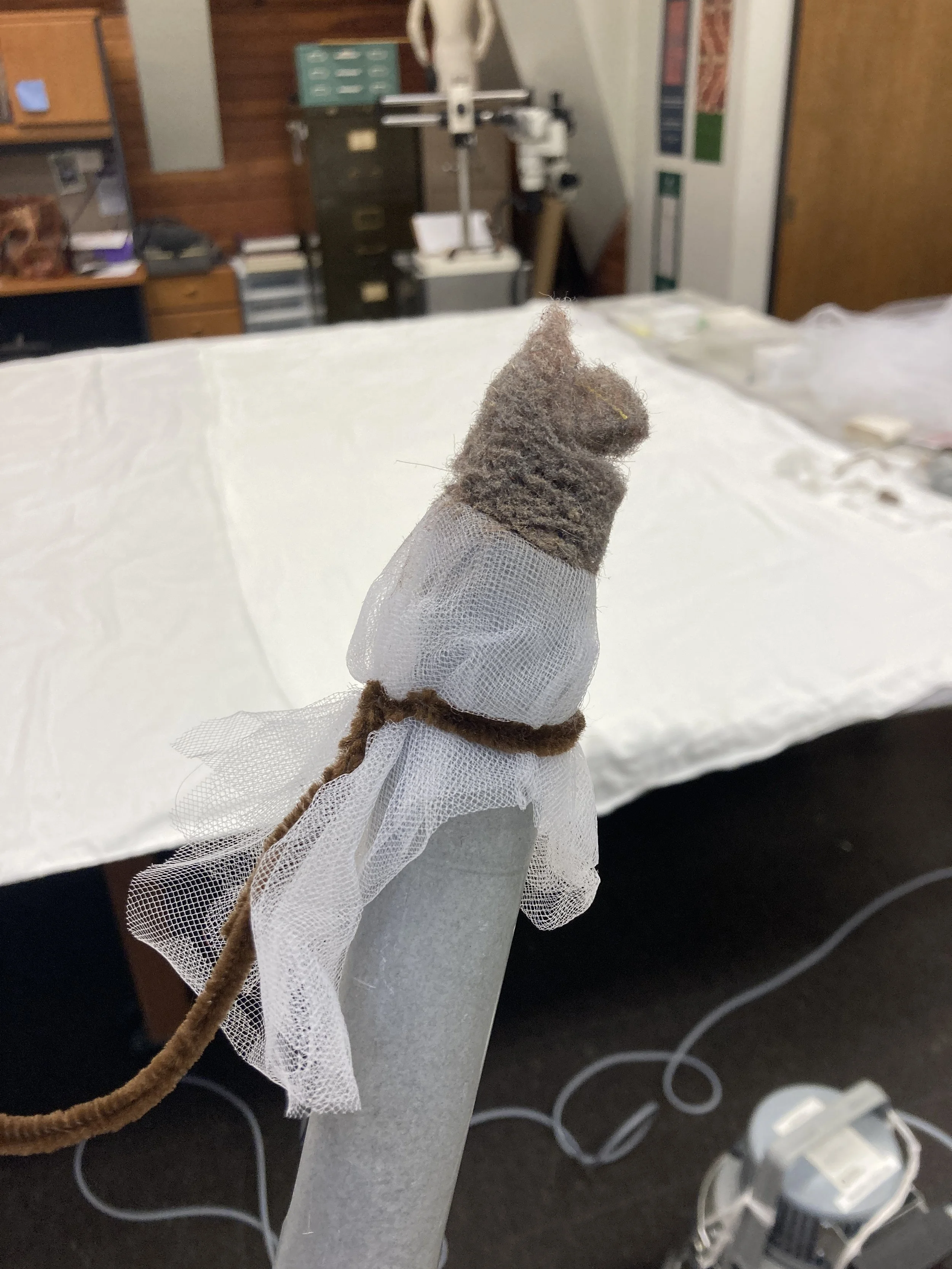 Pre-wet cleaning vacuuming- so much dust!