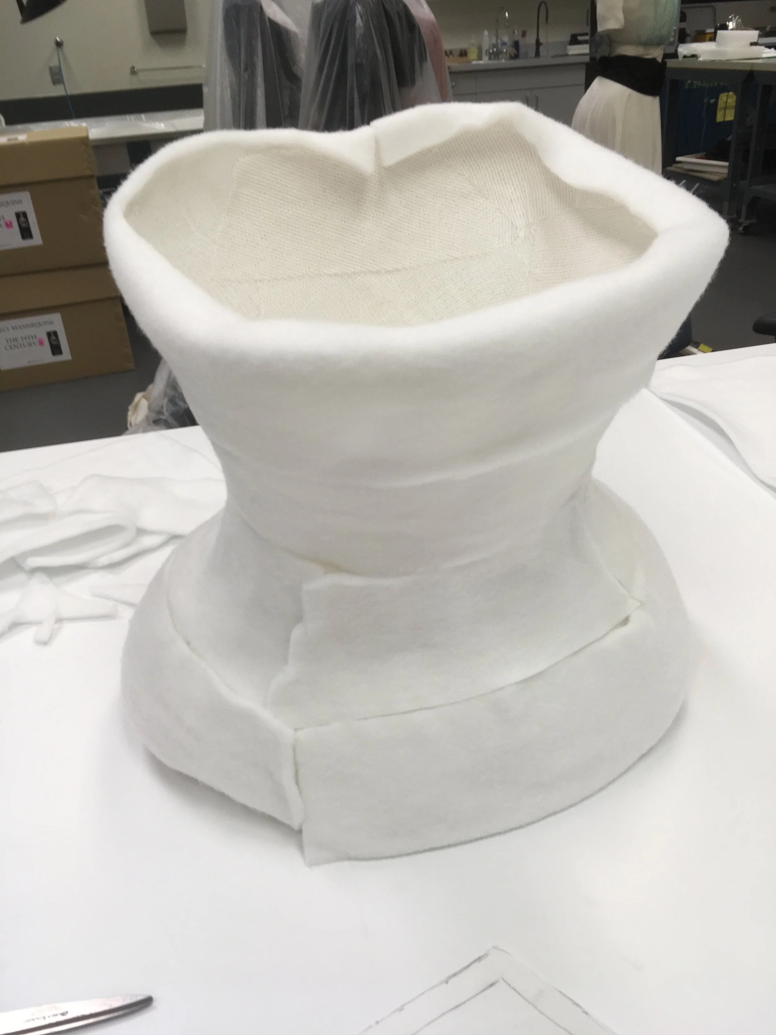 It was padded out with felt.