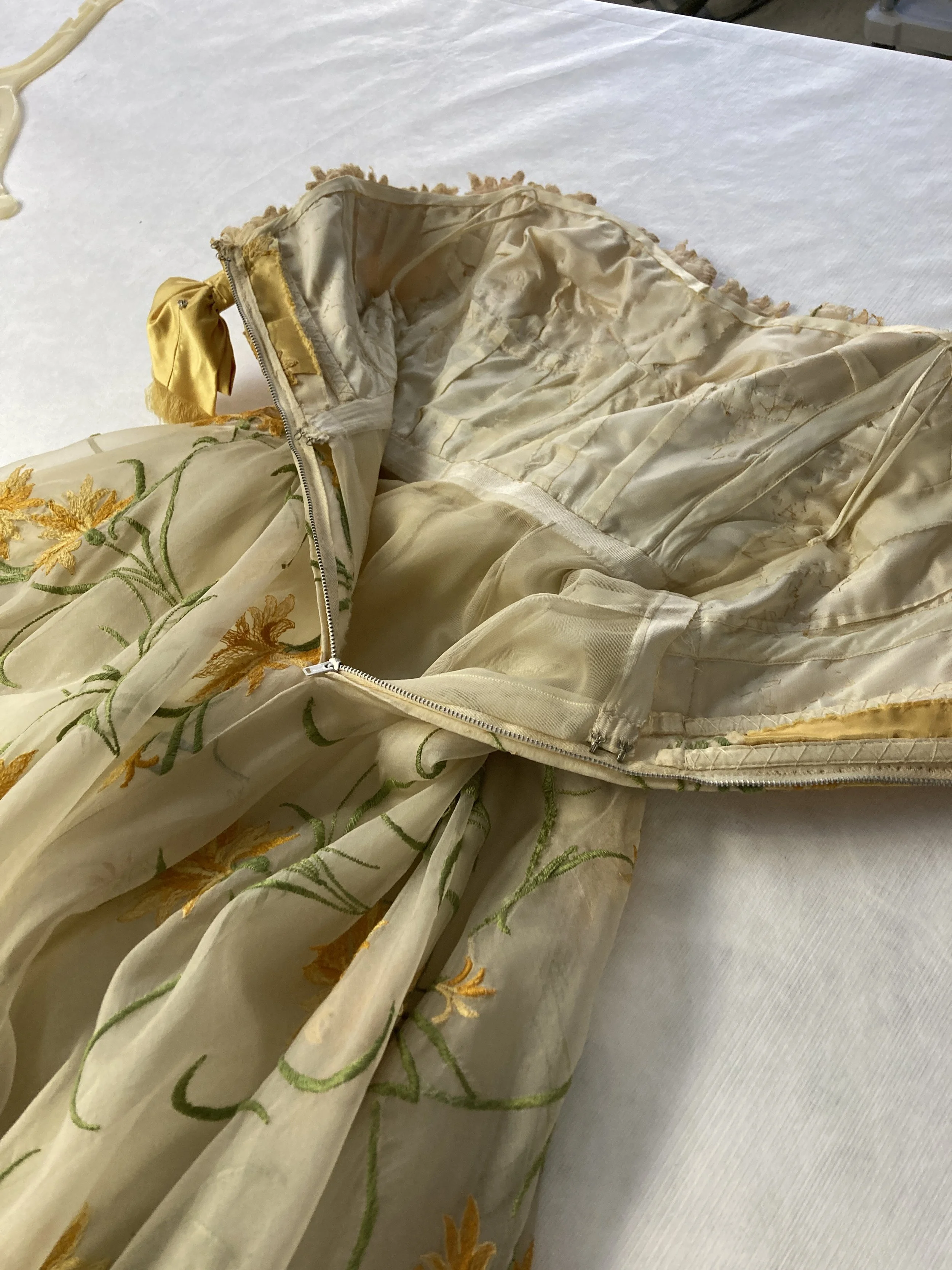 Measure the bust, waist, hip and the distance between these measurements. Make sure to note the shape of the bust.