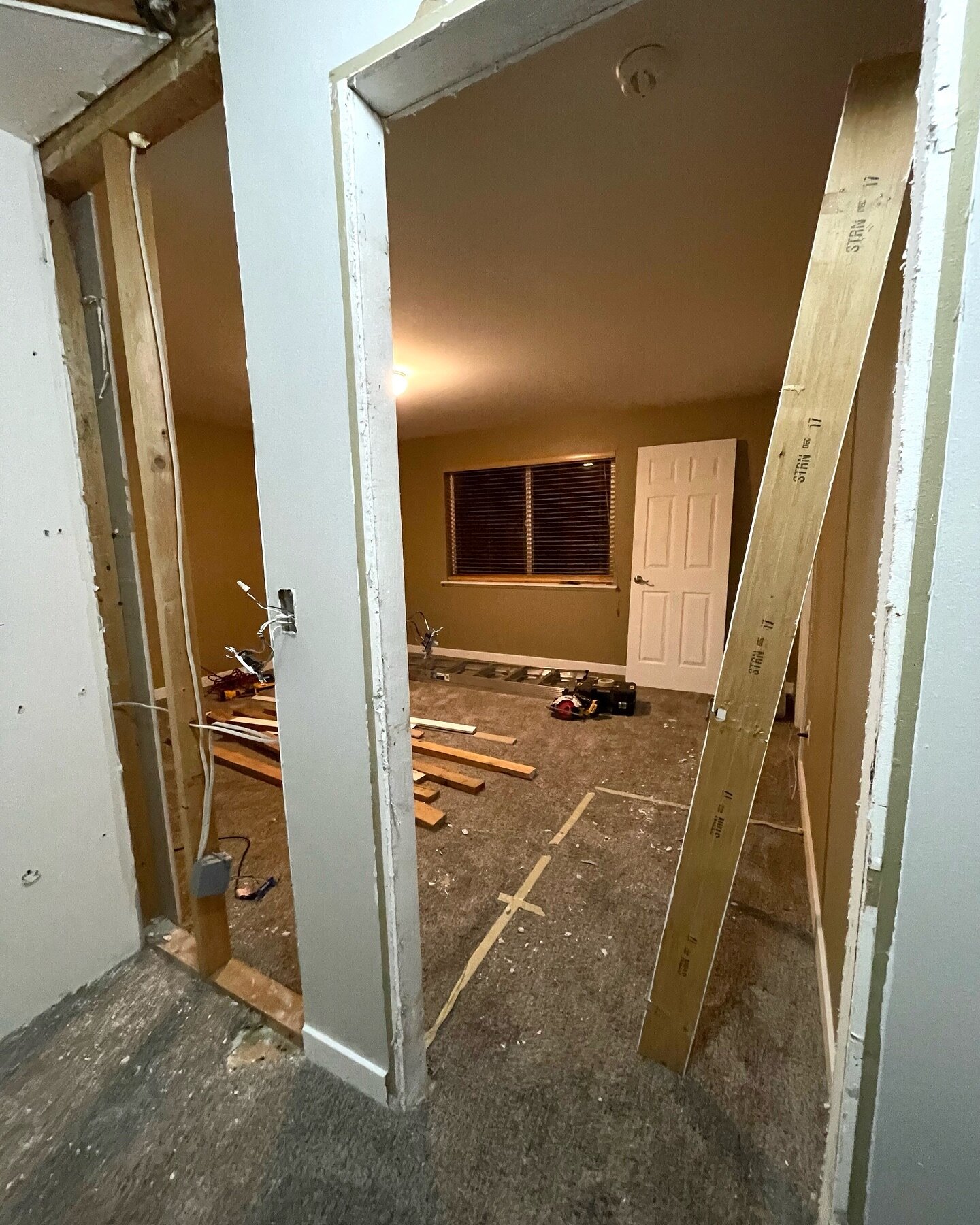 Day 1 of remodeling our home! Stay tuned to see what we do with this space.