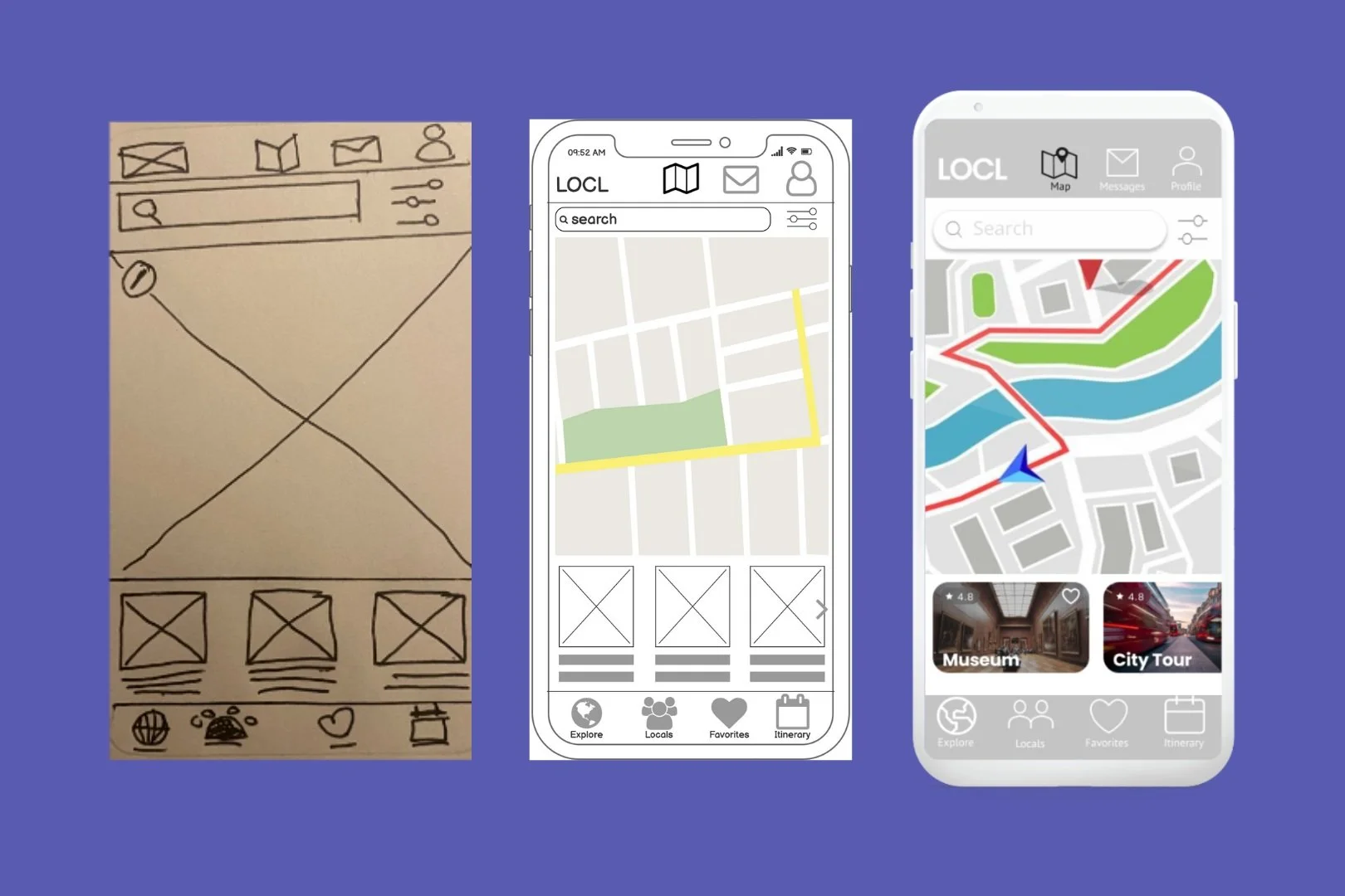 LOCL  Wireframes - Map Feature