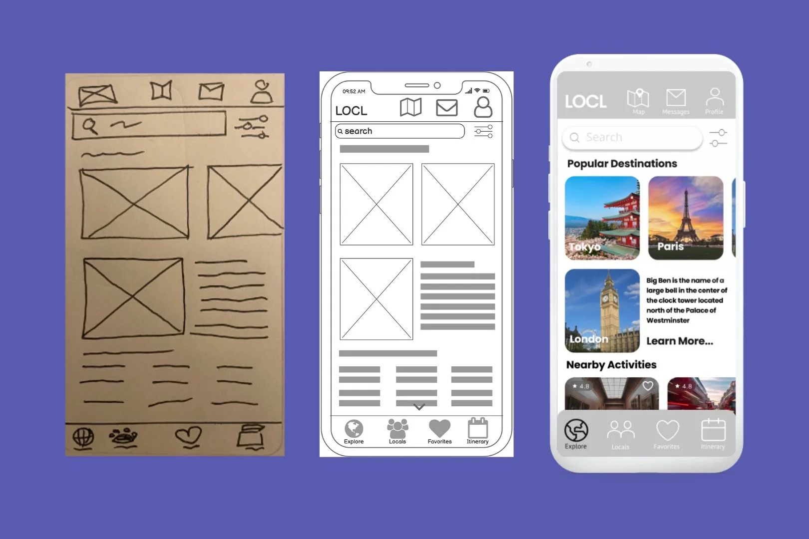 LOCL Wireframes - Home Screen
