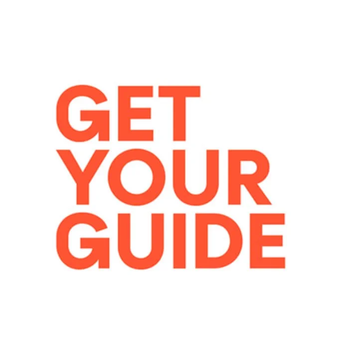 Bold red text on a white background reads "GET YOUR GUIDE."