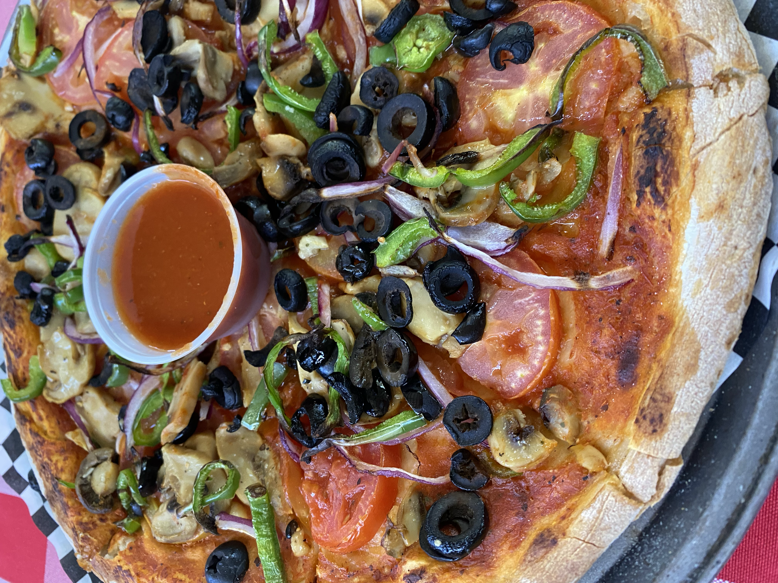 Pizza Vegetariana sin queso- Pomodoro