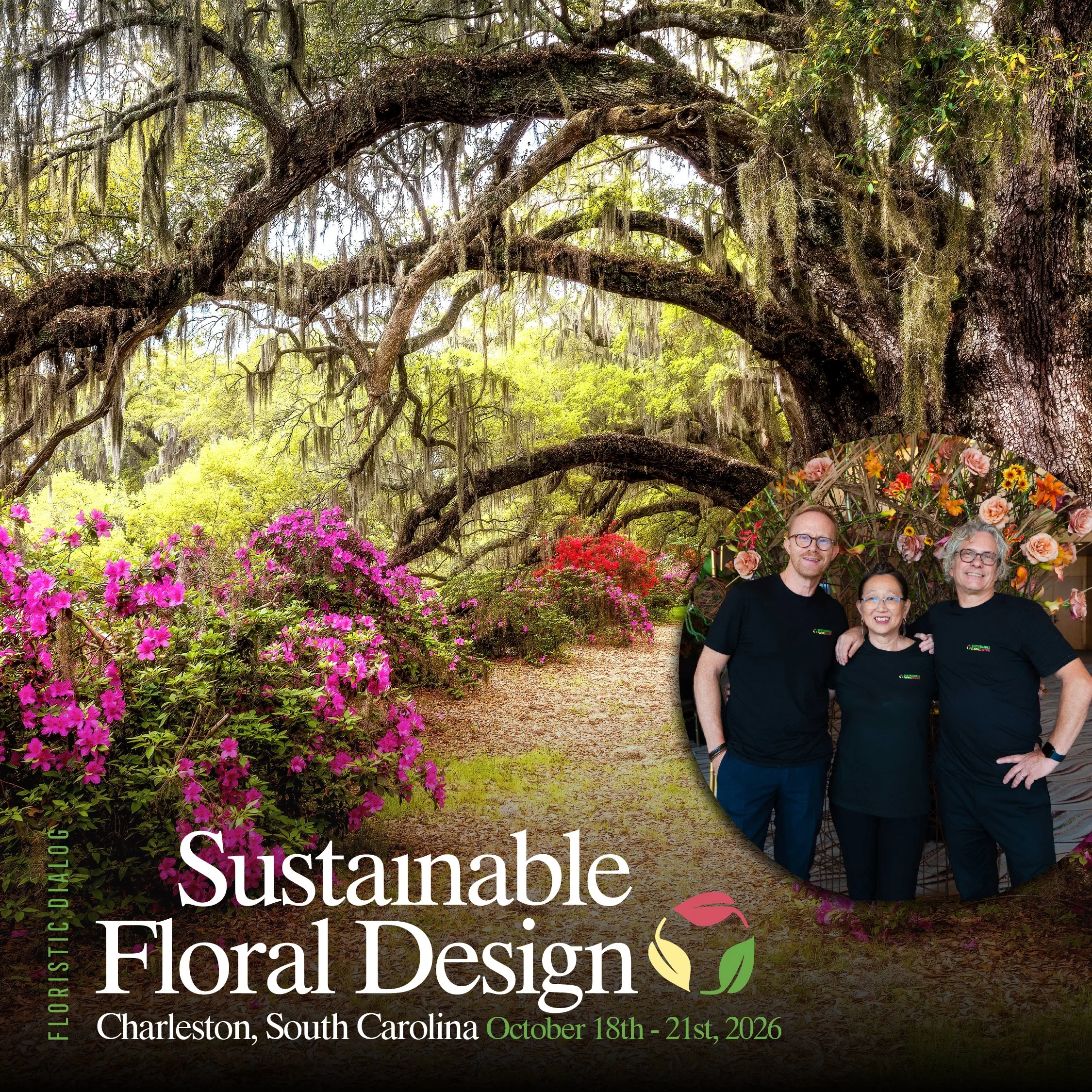 October 18-21, 2026 | Sustainable Floral Design Charleston MasterClass Workshop