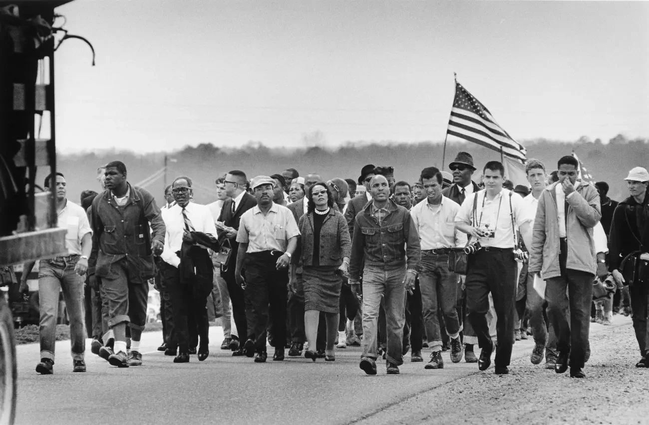Dr. King marching to Montgomery 1965