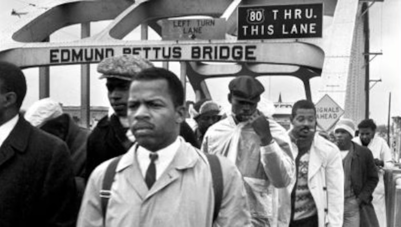 John Lewis (age 25), 1965 Edmund Pettus Bridge